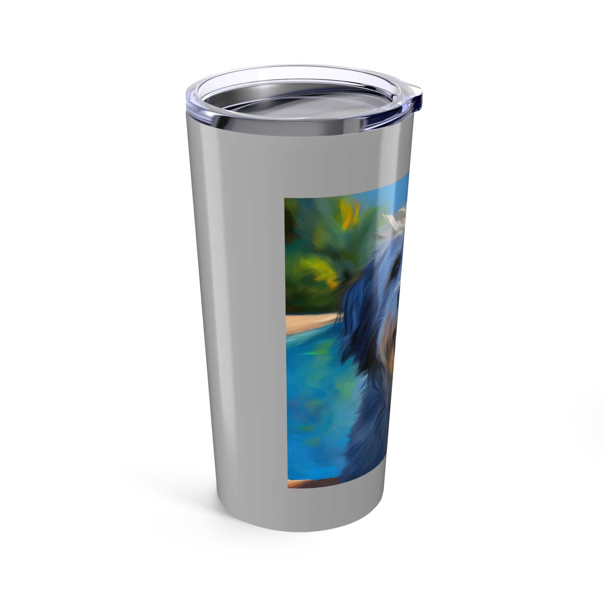Grey Shaggy Dog Poolside Tumbler 20oz