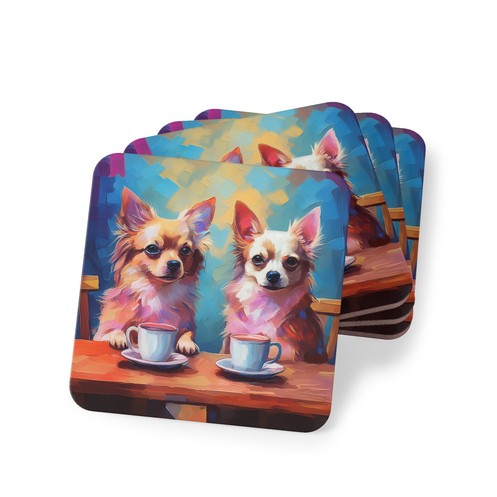 Cafe con Chihuahua Coasters
