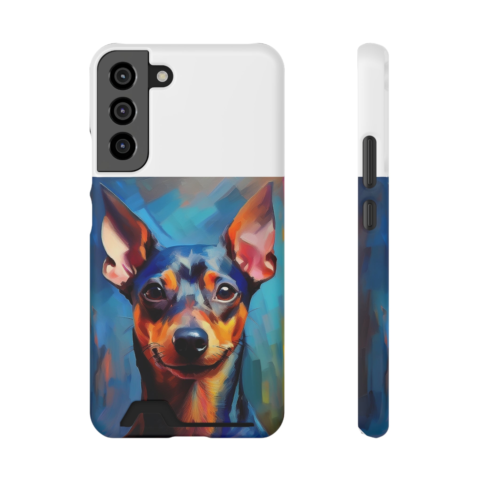 Miniature Pincher Phone Case with Card Holder
