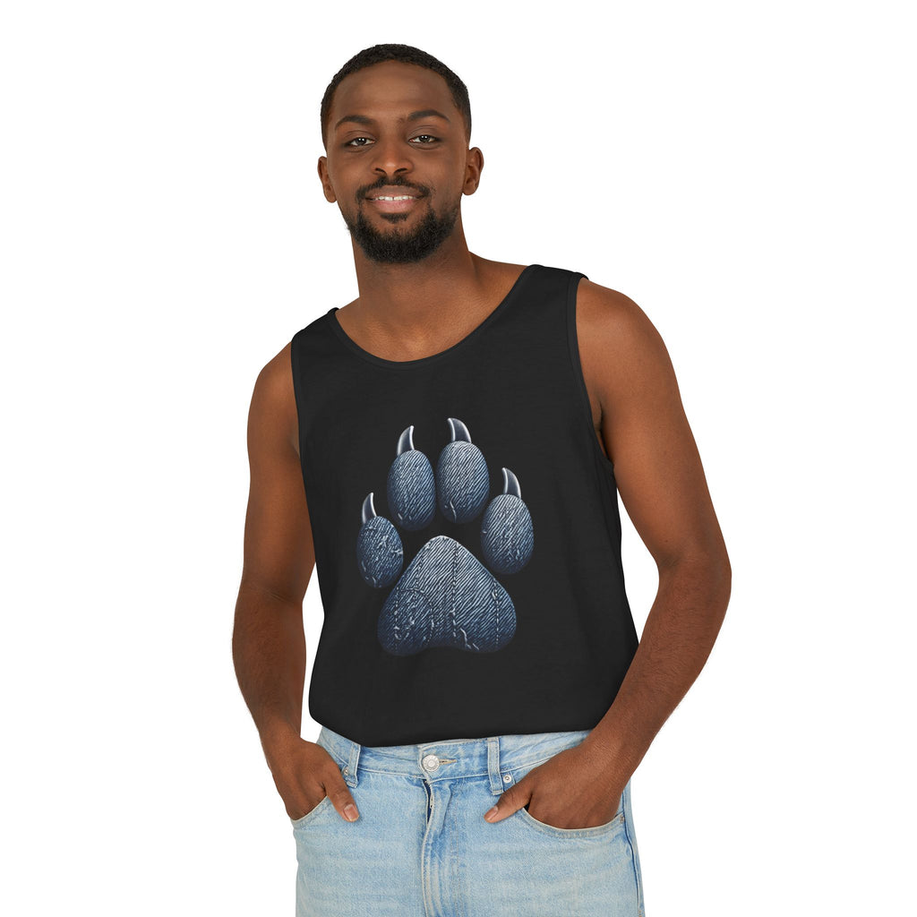 Denim Paw Unisex Tank Top