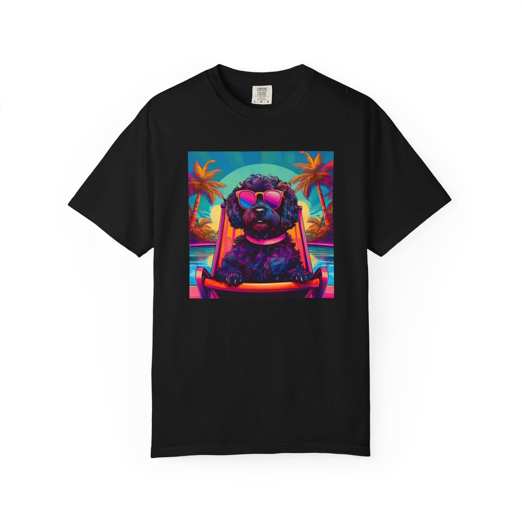 Doodle Poolside Unisex Garment-Dyed T-shirt