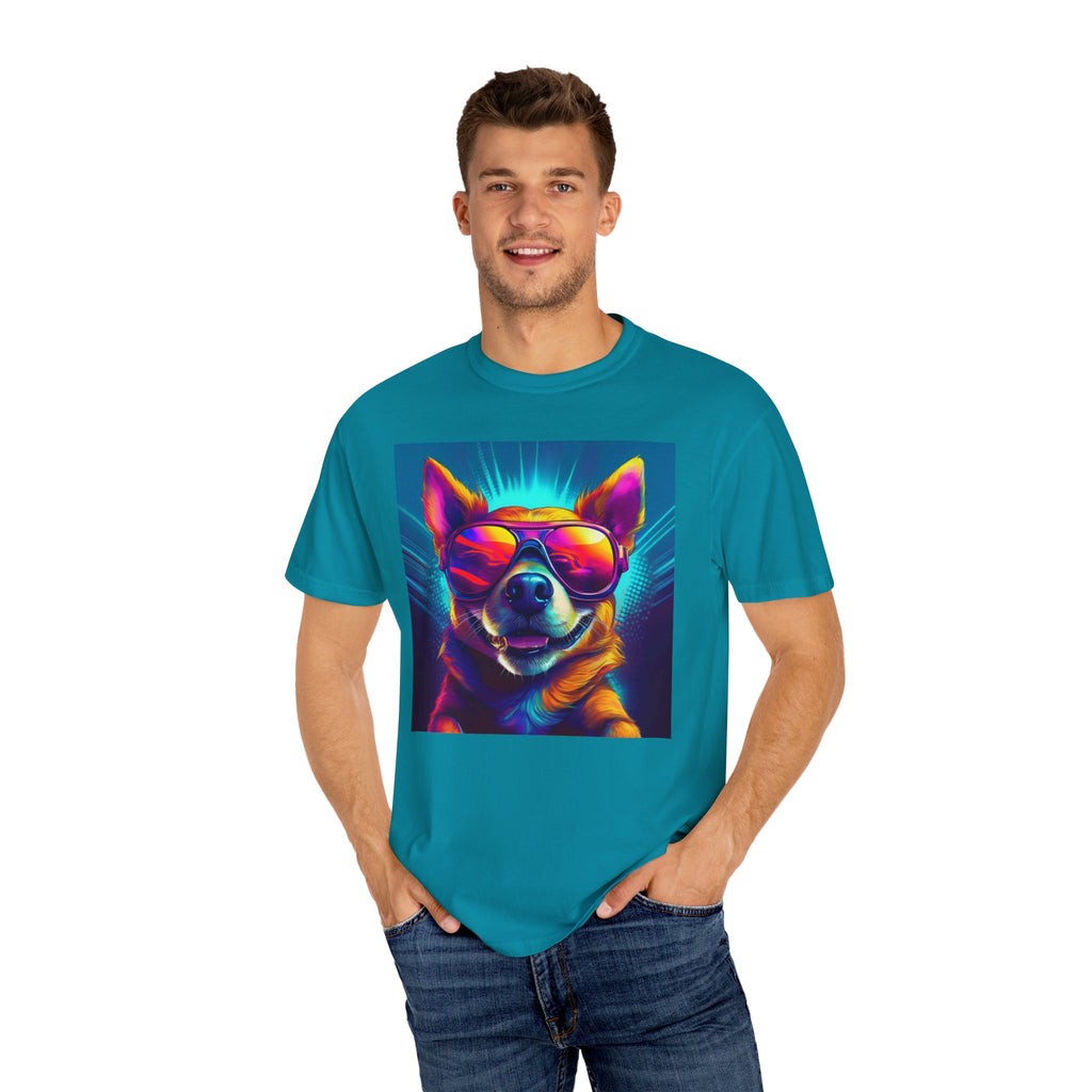 Chihuahua Cool Sunglasses Unisex Garment-Dyed T-shirt