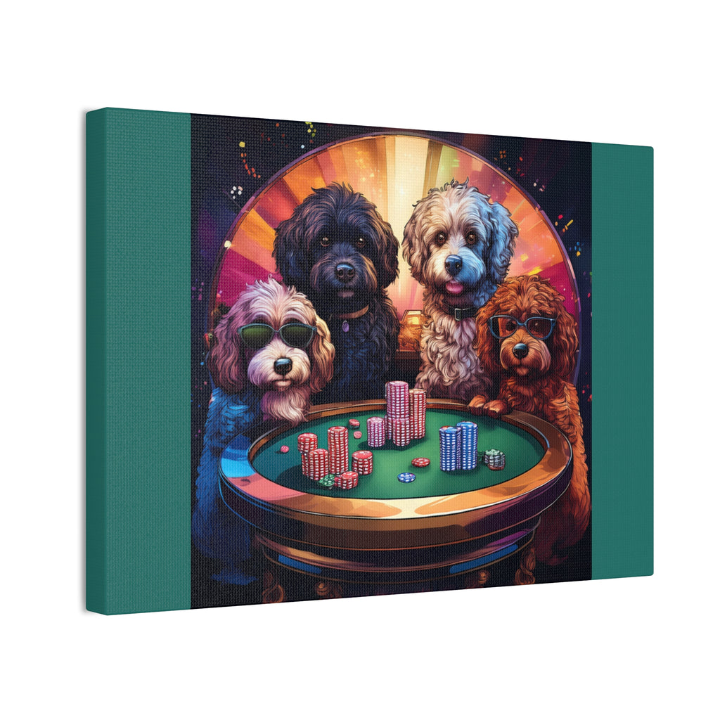 Doodle Poker Game Canvas Painting