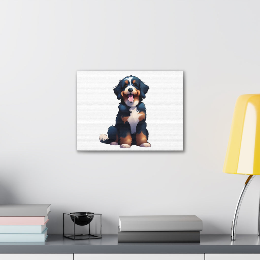 Bernedoodle Canvas Stretched, 0.75"