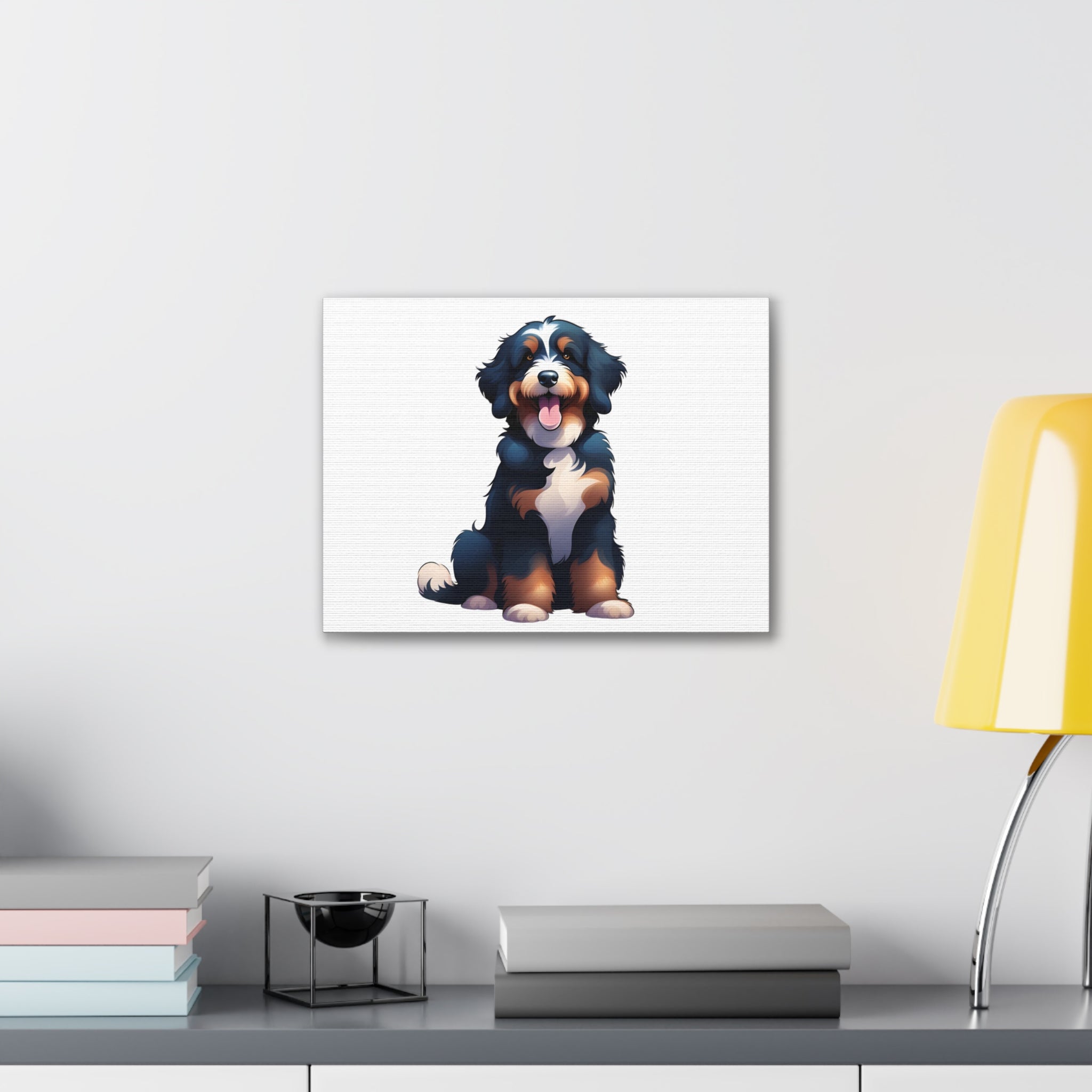 Bernedoodle Canvas Stretched, 0.75"