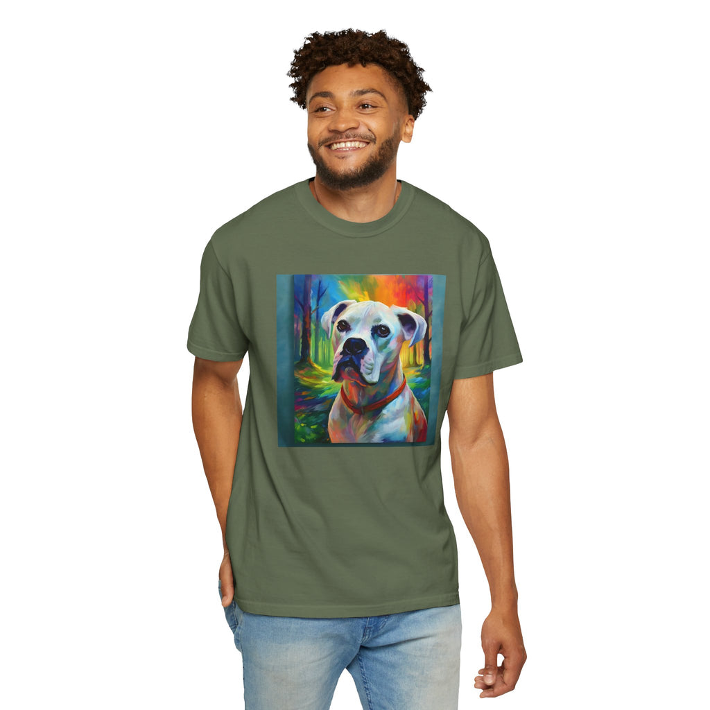 Boxer Rainbow Sky Unisex Garment-Dyed T-shirt