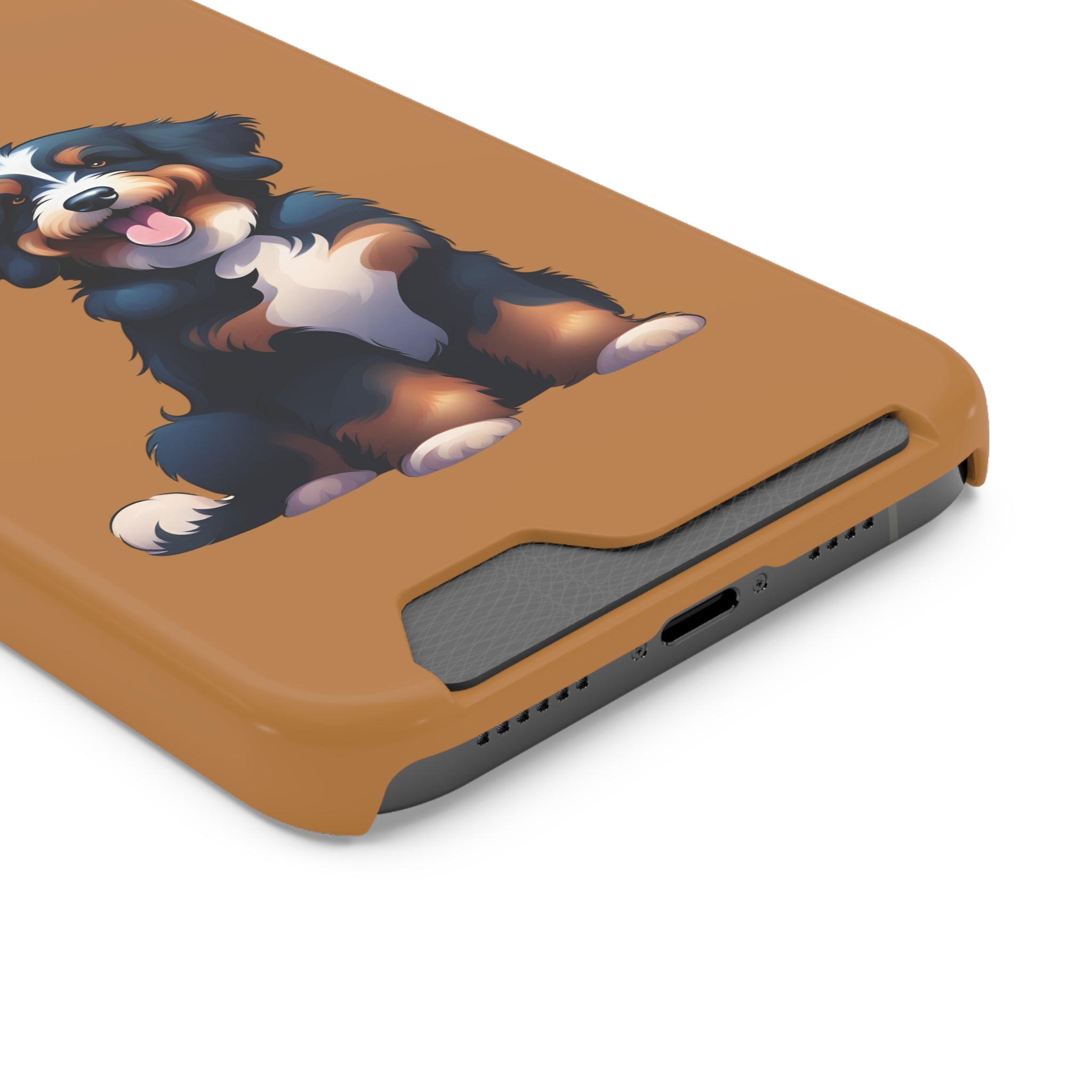 Bernie doodle Phone Case with Card Holder