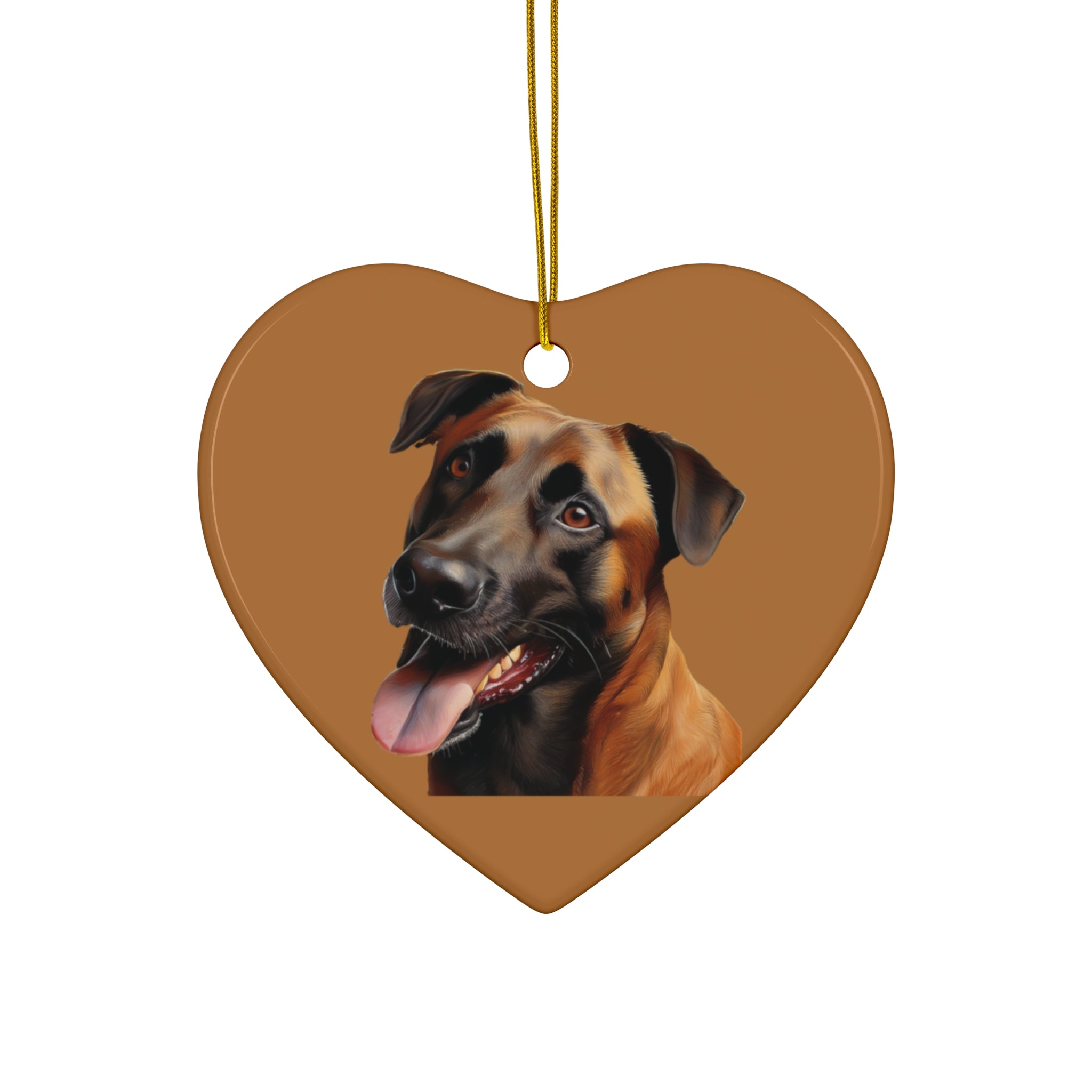 Belgian Malinois Shepherd Ceramic Ornament