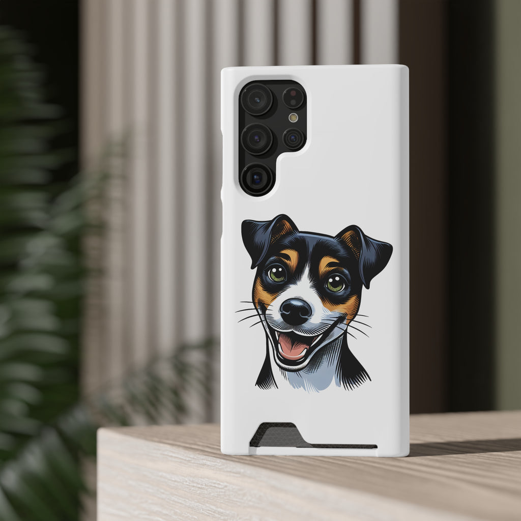 Jack Russel Phone Case with Card Holder