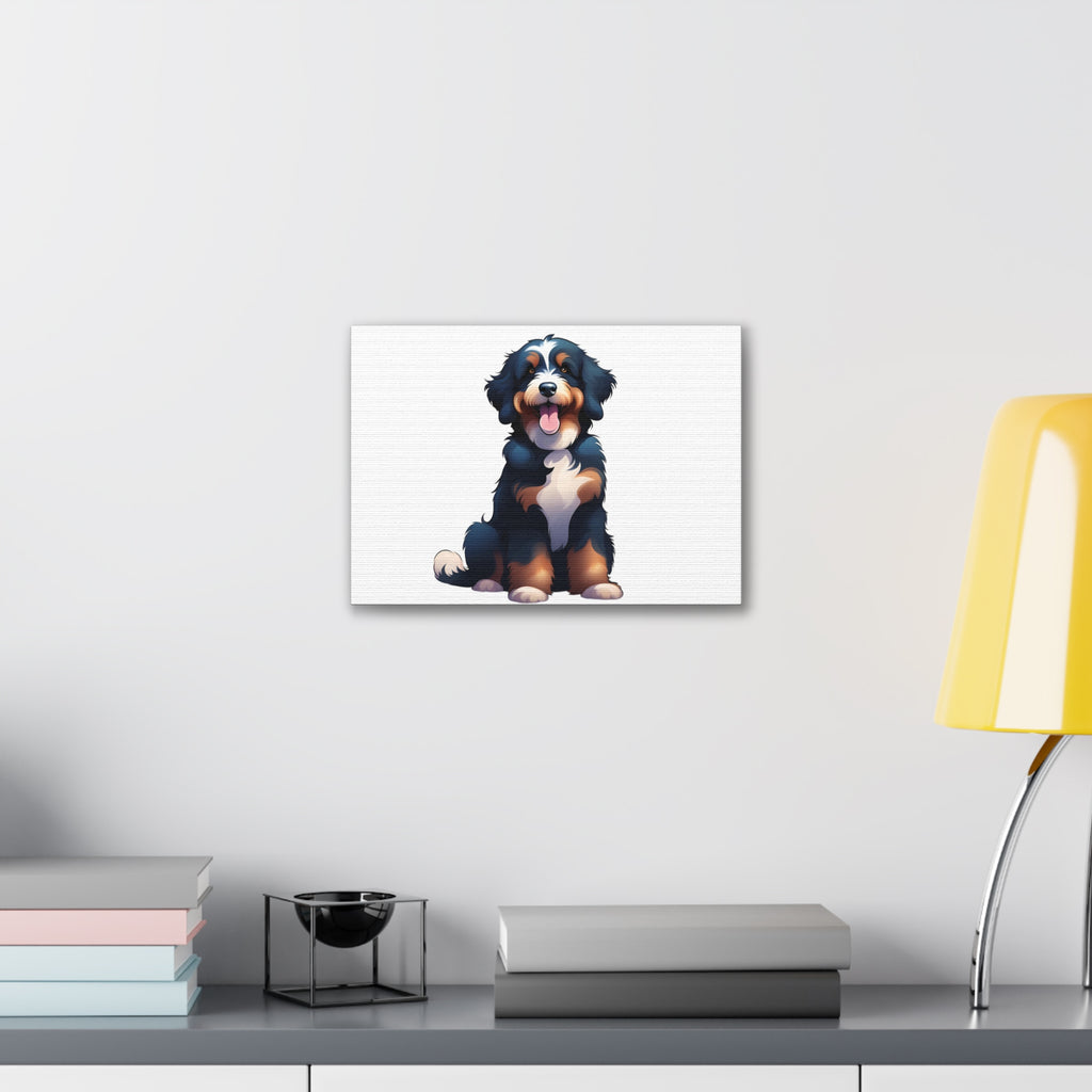 Bernedoodle Canvas Stretched, 0.75"