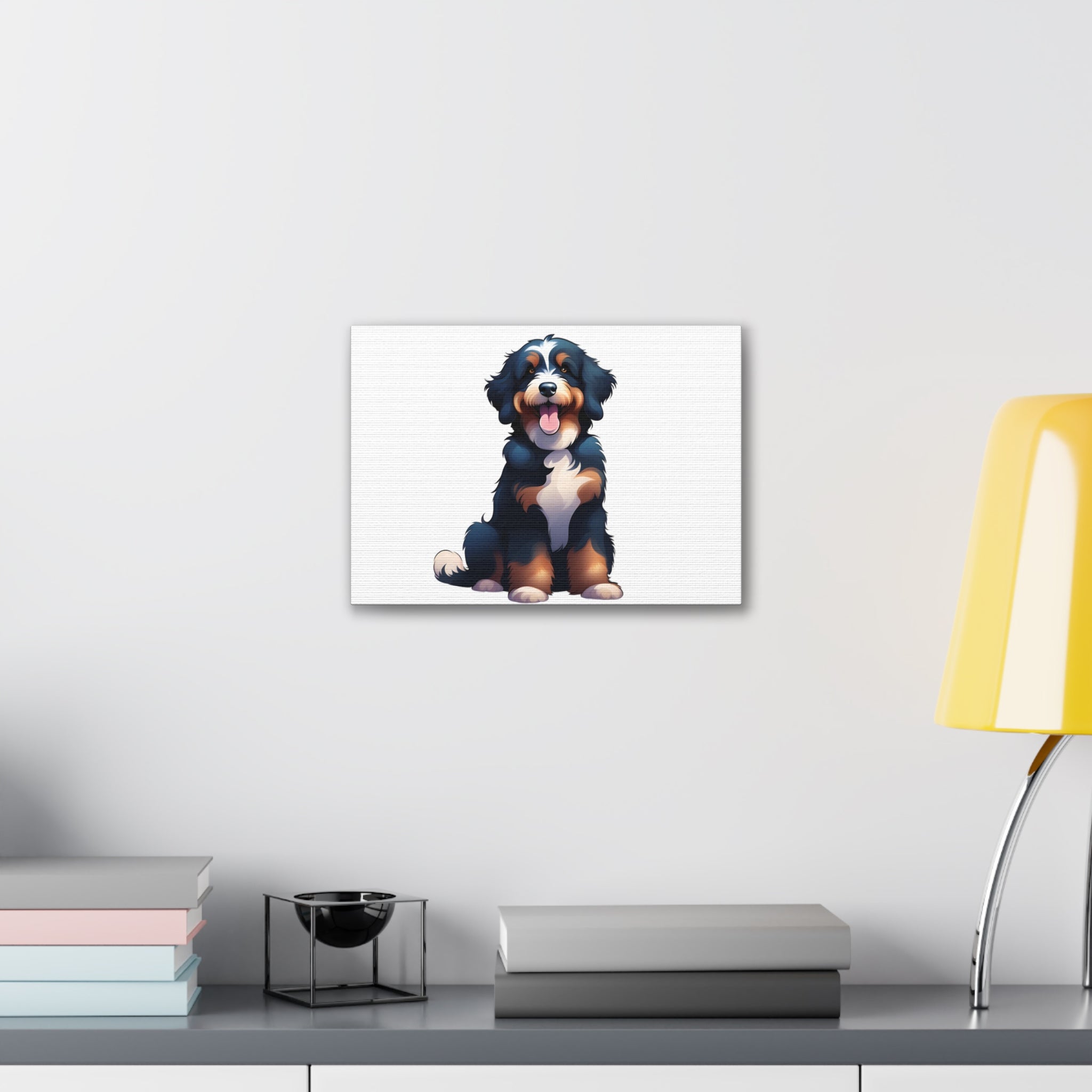 Bernedoodle Canvas Stretched, 0.75"