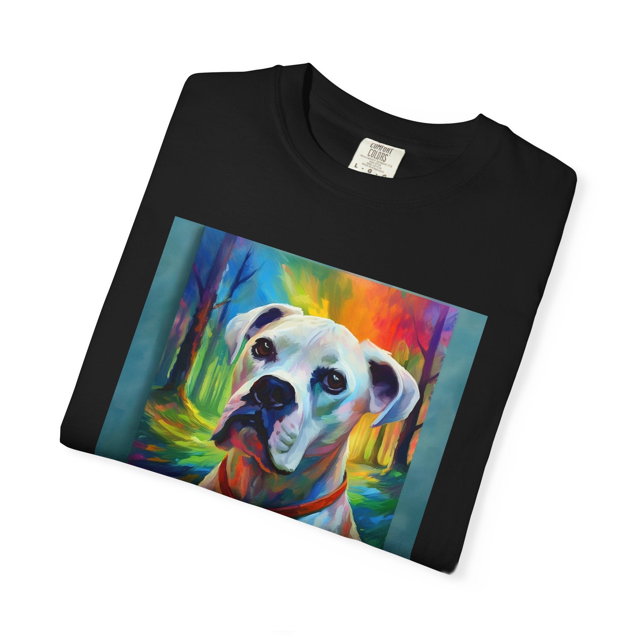 Boxer Rainbow Sky Unisex Garment-Dyed T-shirt