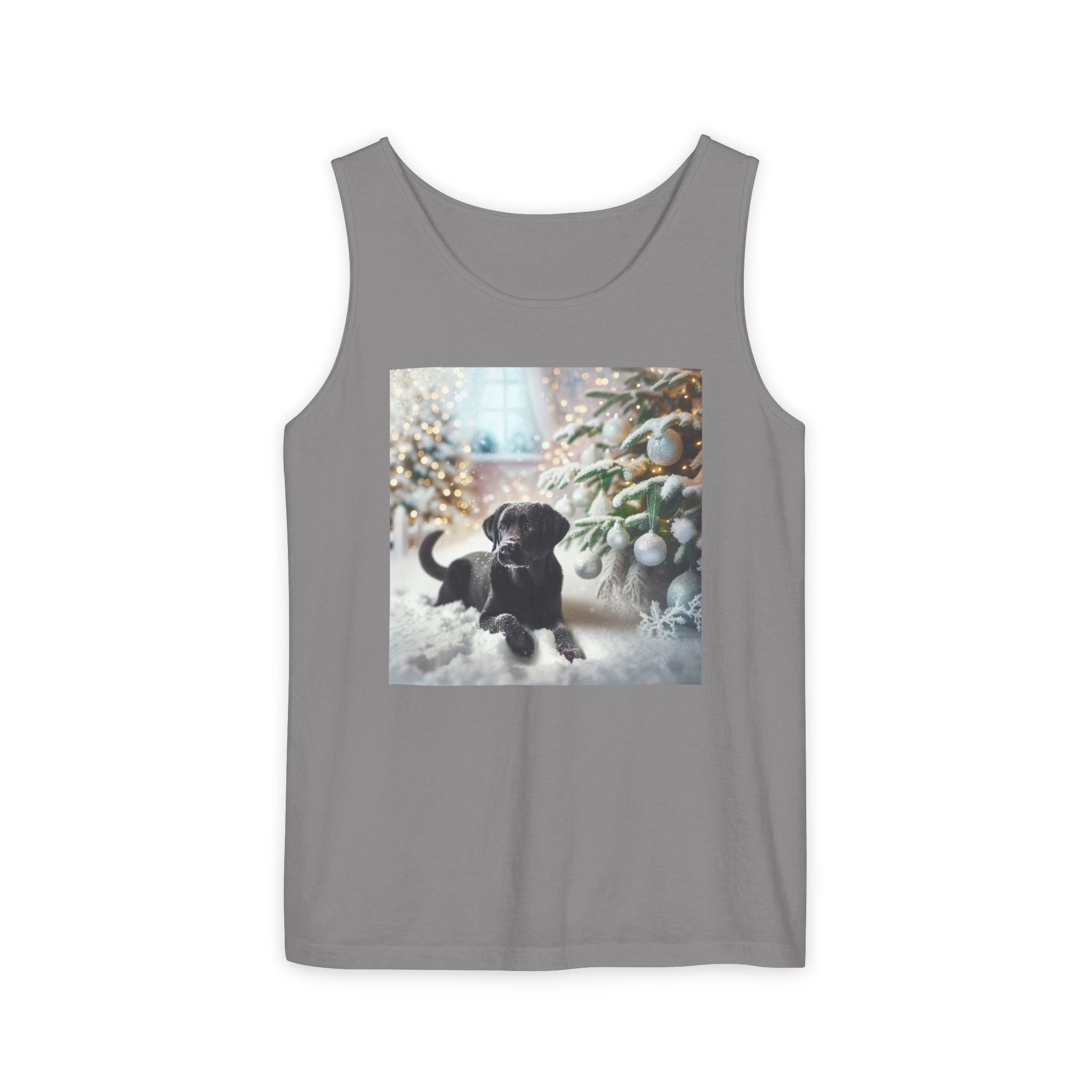 Black Lab Puppy Holiday Unisex Tank Top