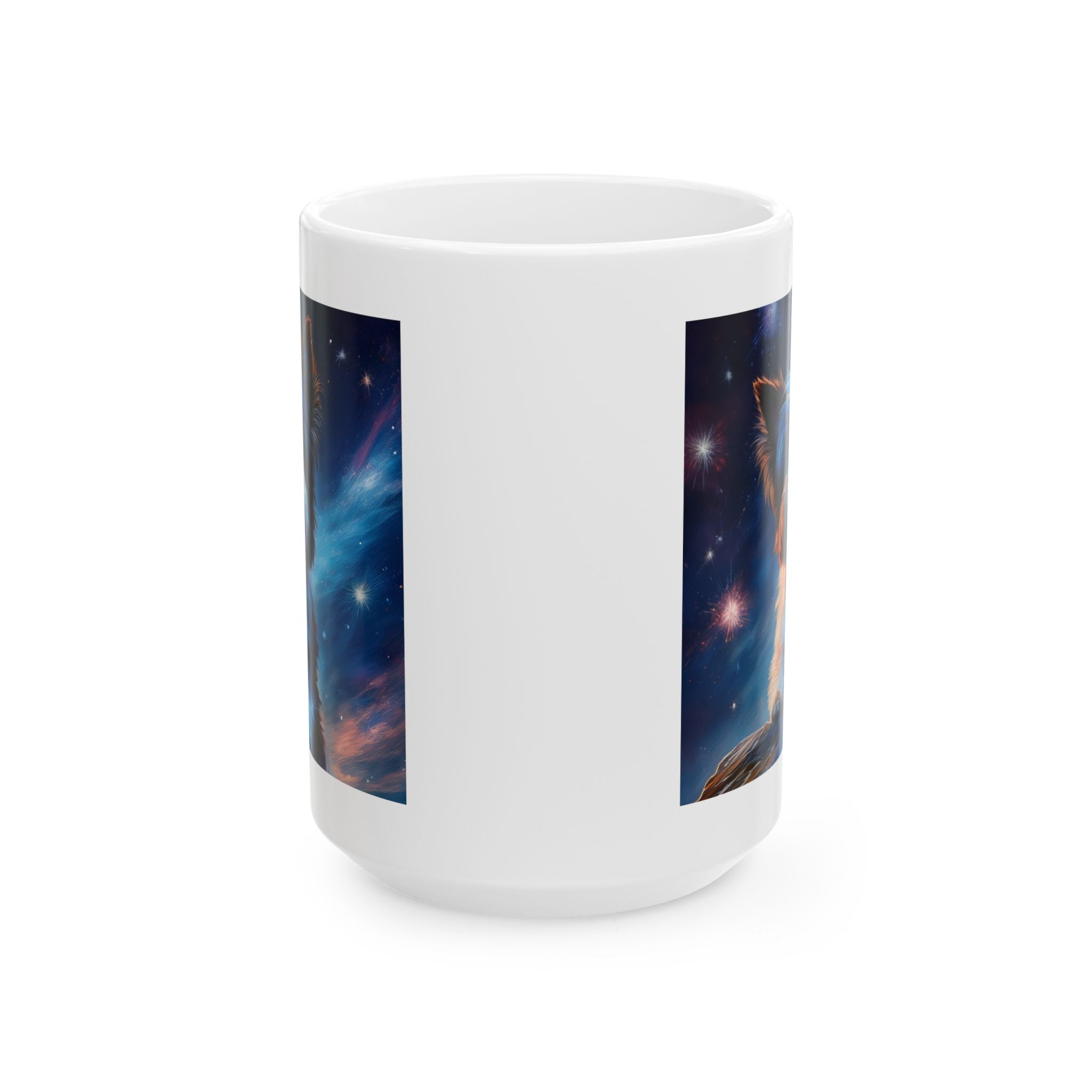 Biewer Terrier Stary Night Ceramic Mug, (11oz, 15oz)