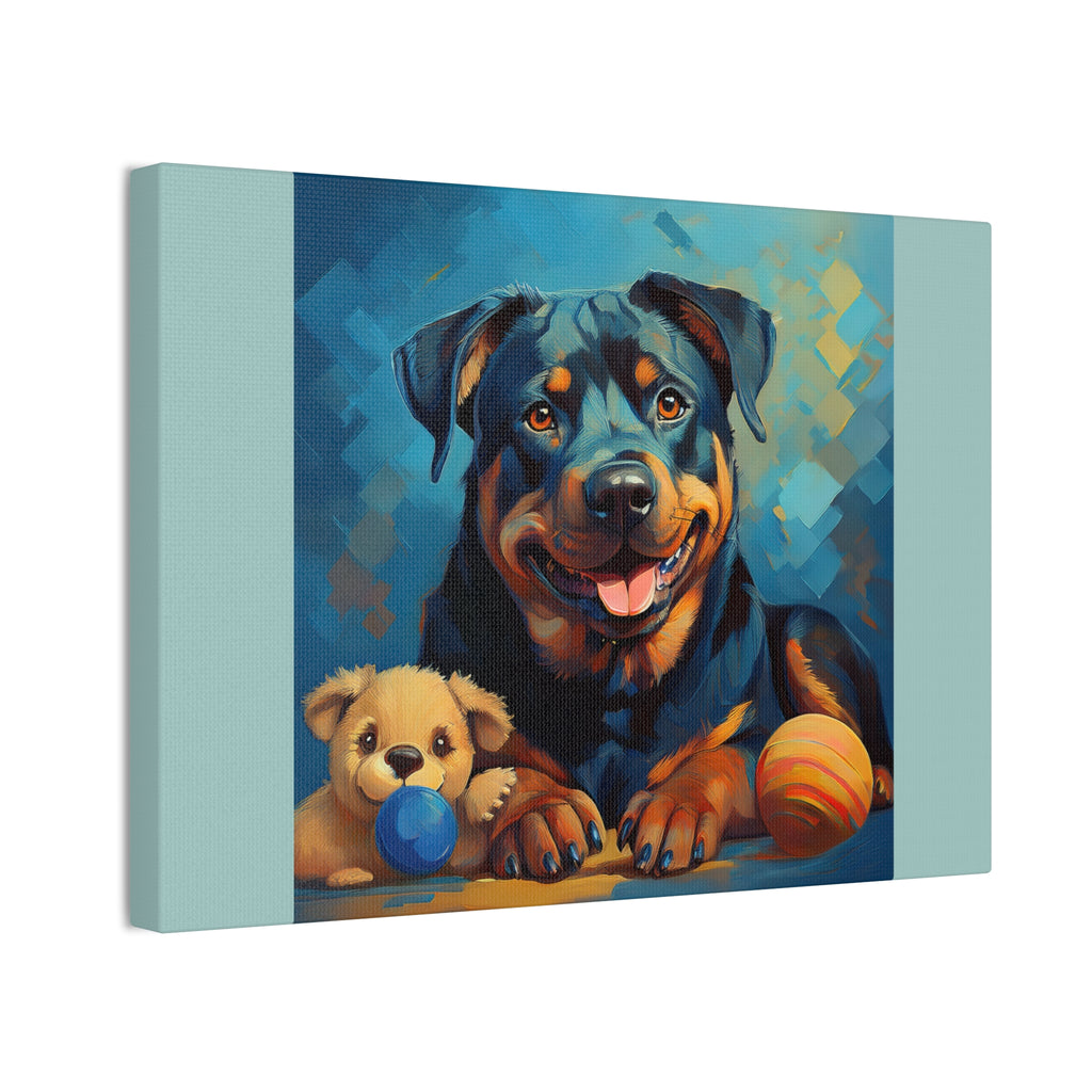 Rottweiler Canvas Painting