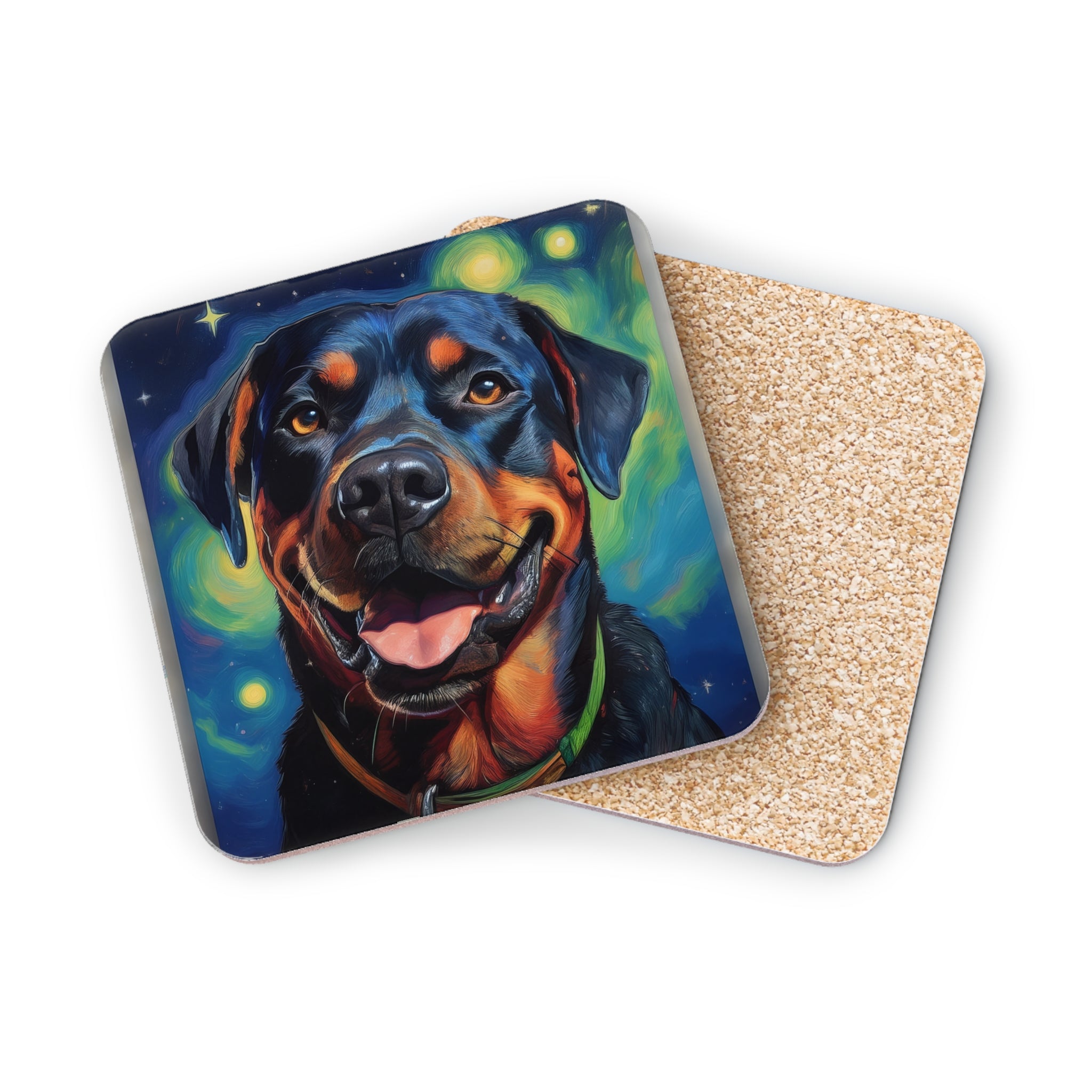 Rottweiler Stary Night Coasters
