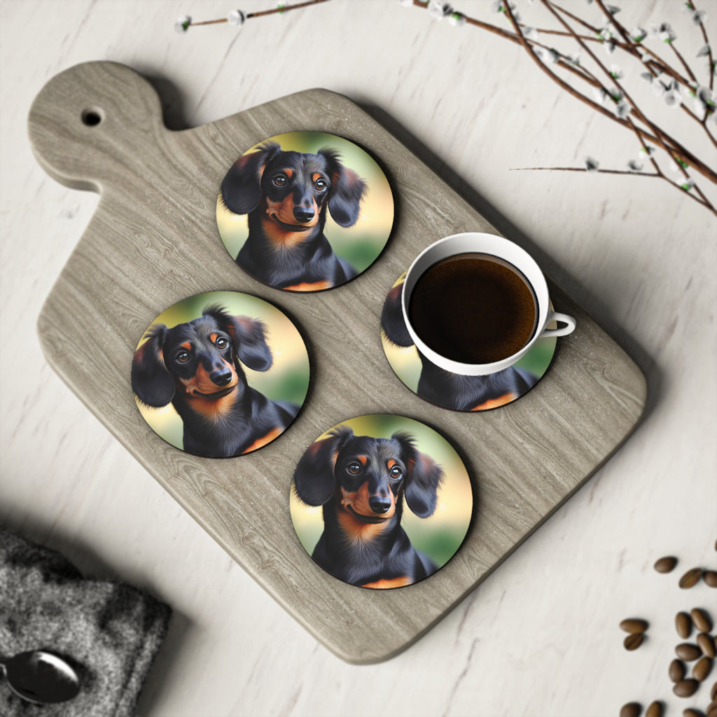 Black/Brown Dachshund Coonhound Coasters