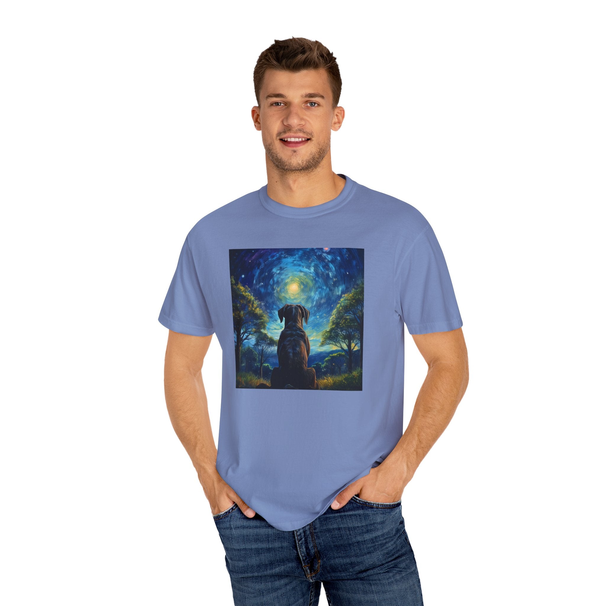 Moonlit Thoughts Unisex Garment-Dyed T-shirt