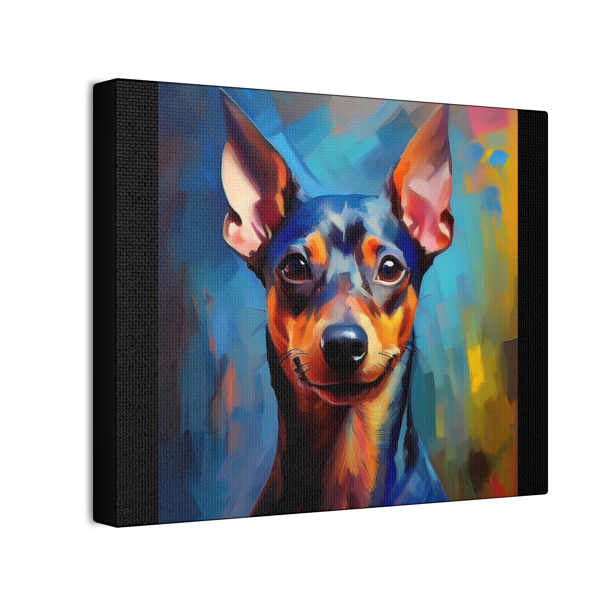 Miniature Pinscher Canvas Stretched, 0.75"