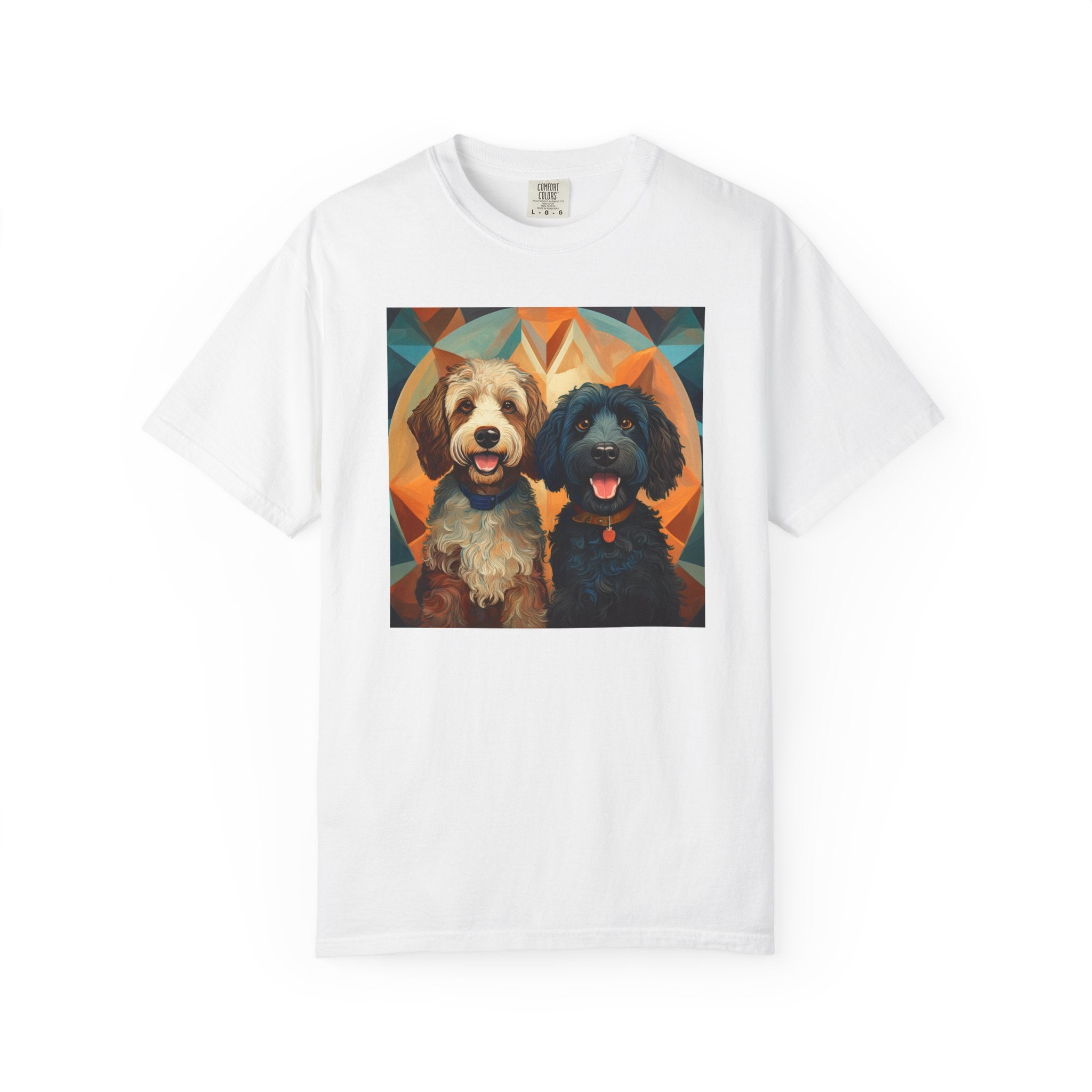Doodles, Black & Tan Unisex Garment-Dyed T-shirt