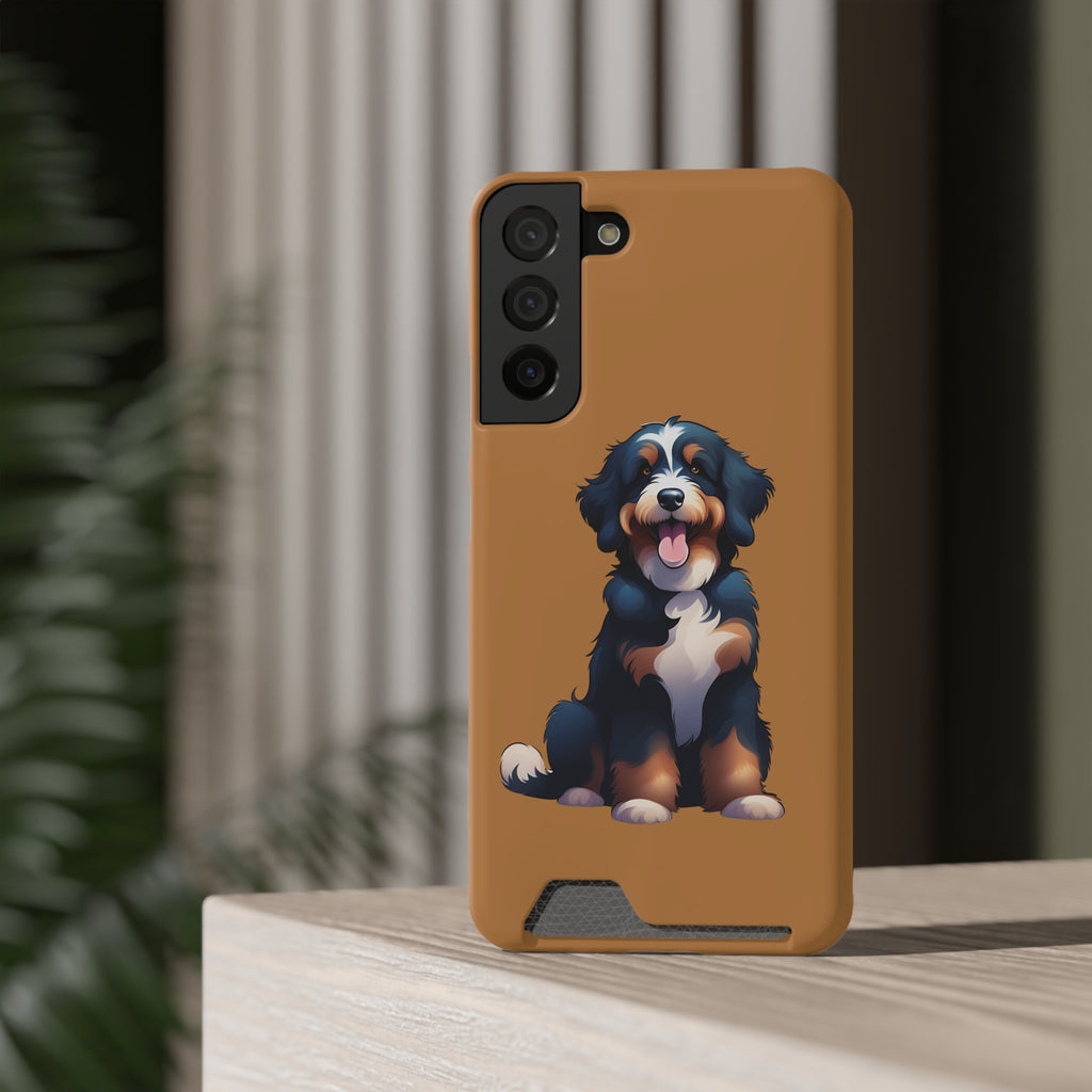 Bernie doodle Phone Case with Card Holder