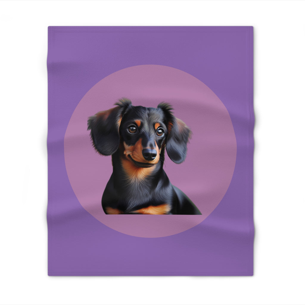 Black/Brown Dachshund Throw Blanket