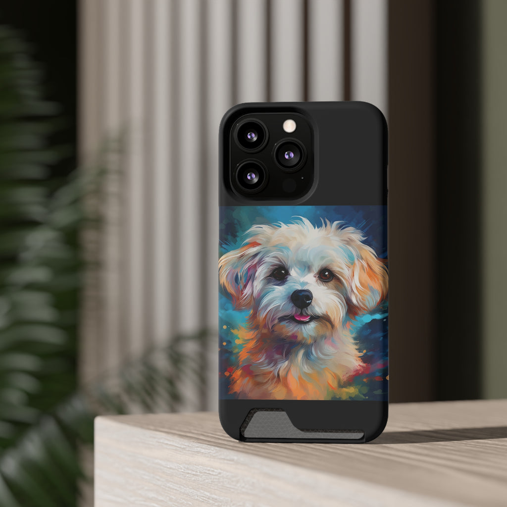 Maltese Phone Case with Card Holder