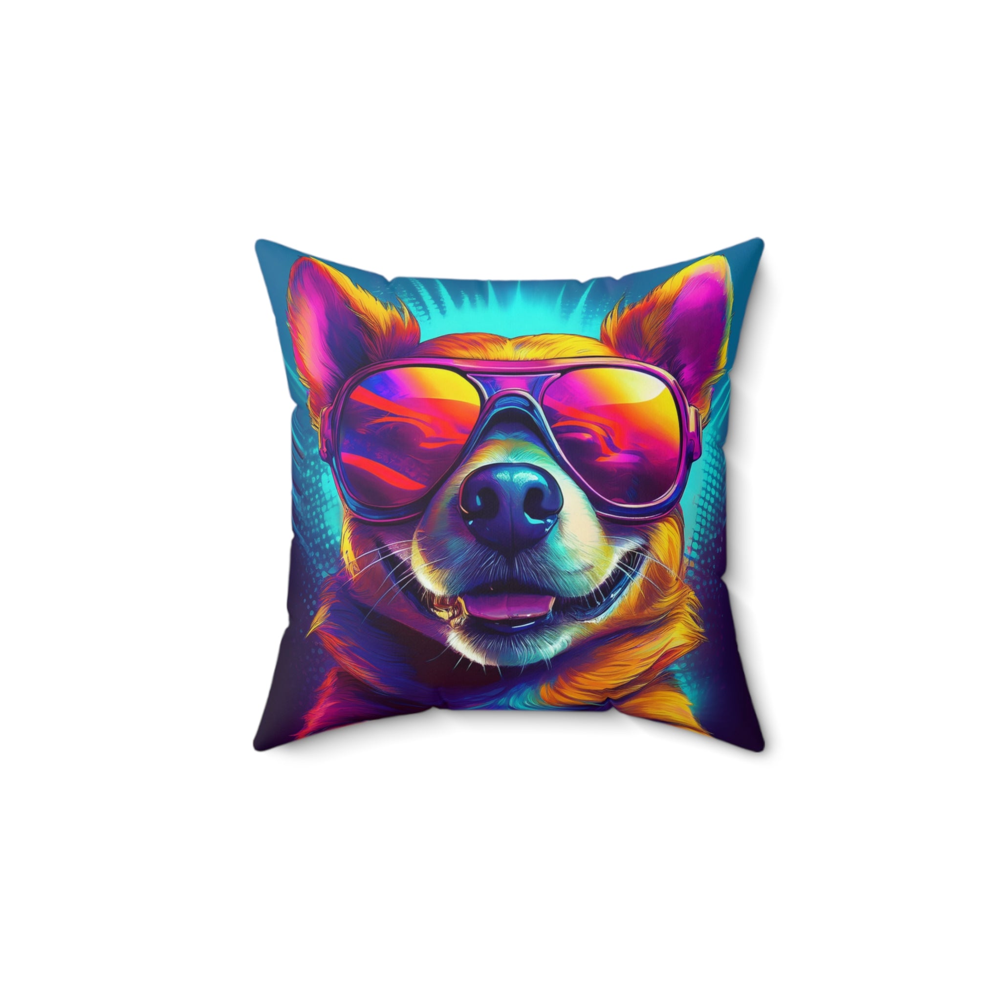 Chihuahua Cool Sunglasses Polyester Square Pillow