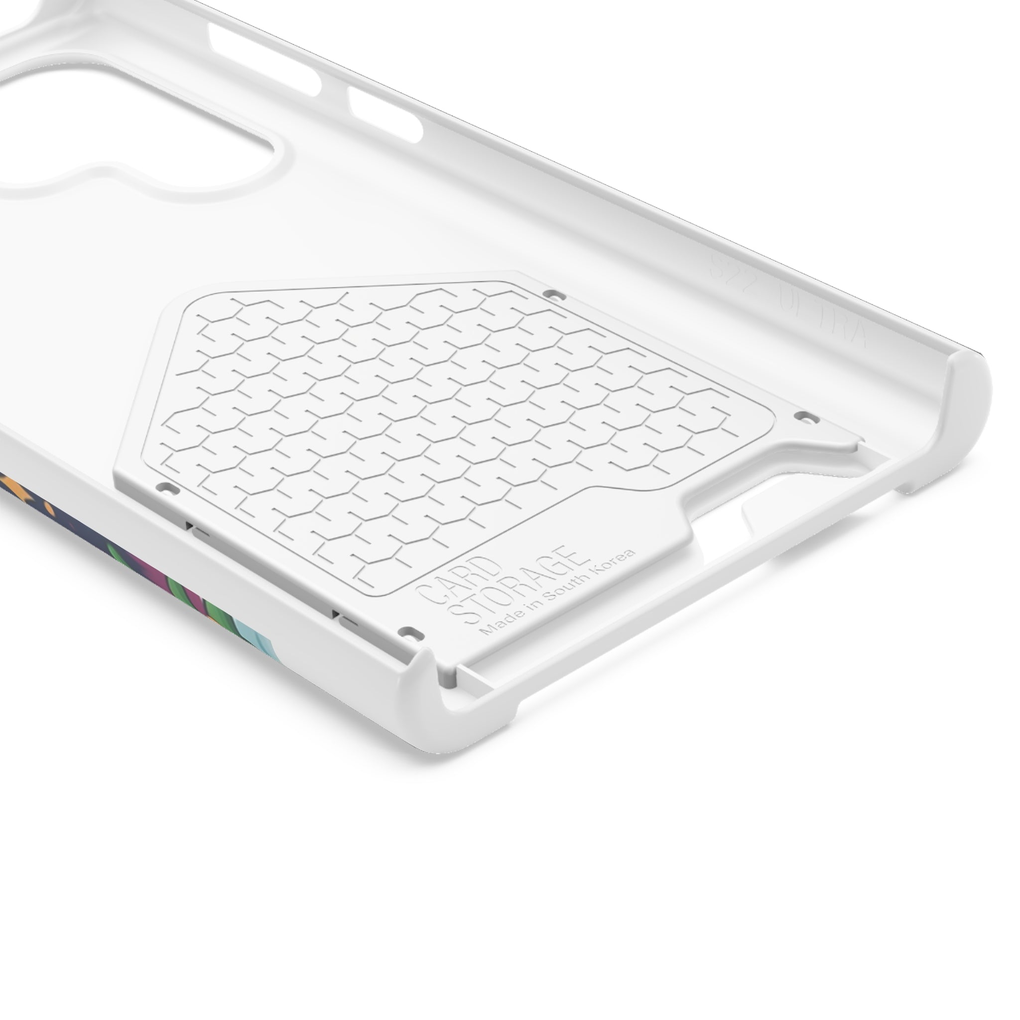 White Corgi Holiday Phone Case with Card Holder