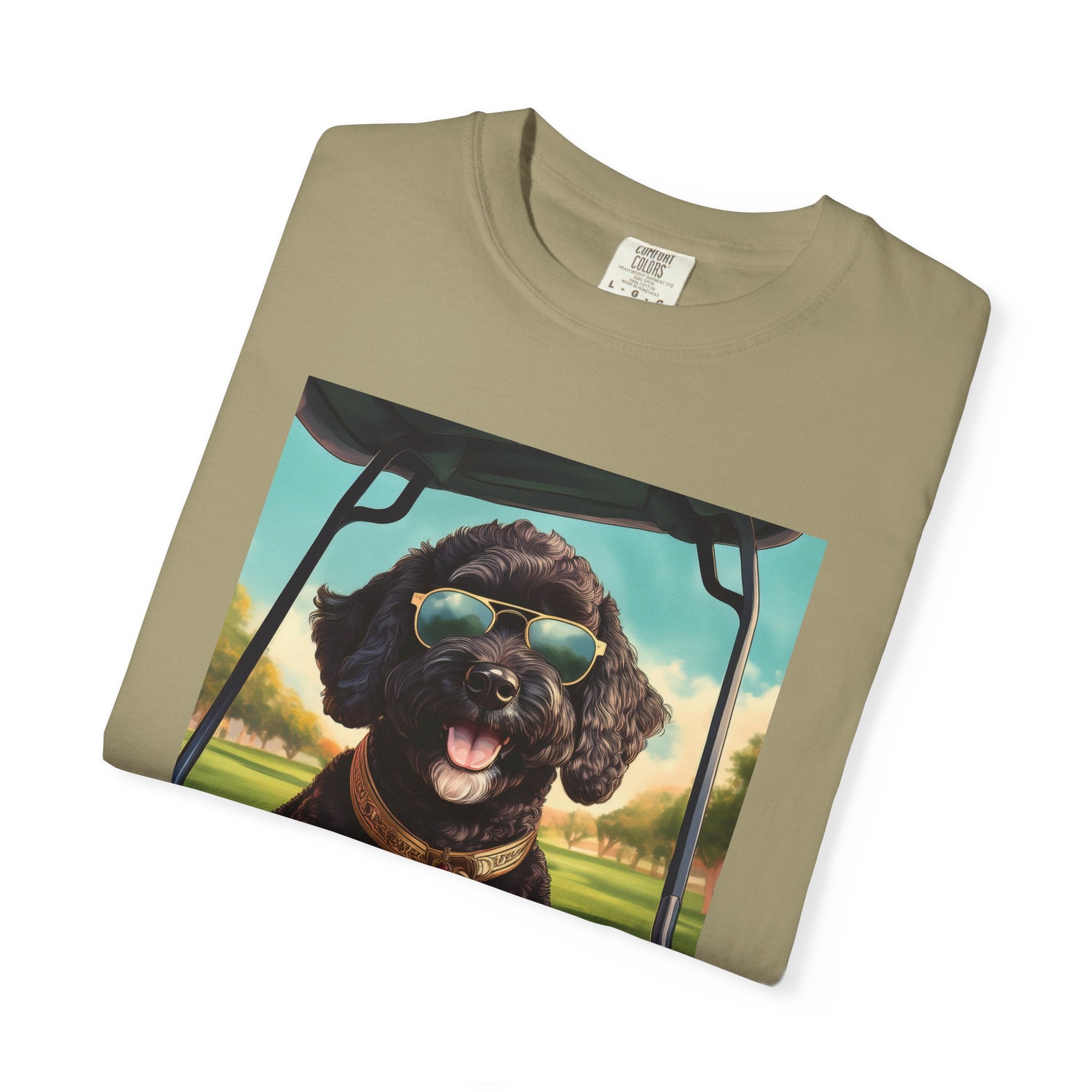 Doodle Golf Cart Unisex Garment-Dyed T-shirt