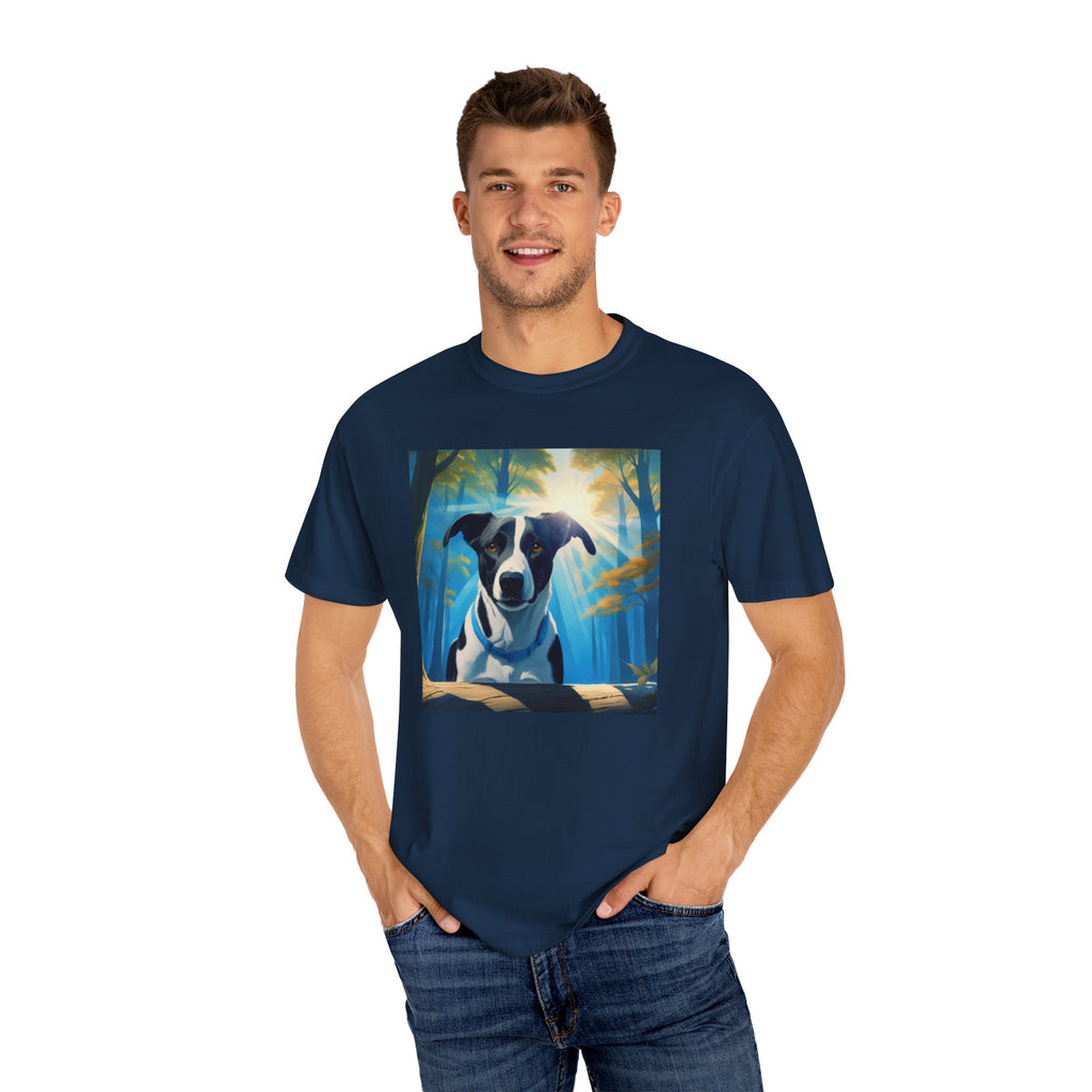Coonhound Forest Unisex Garment-Dyed T-shirt