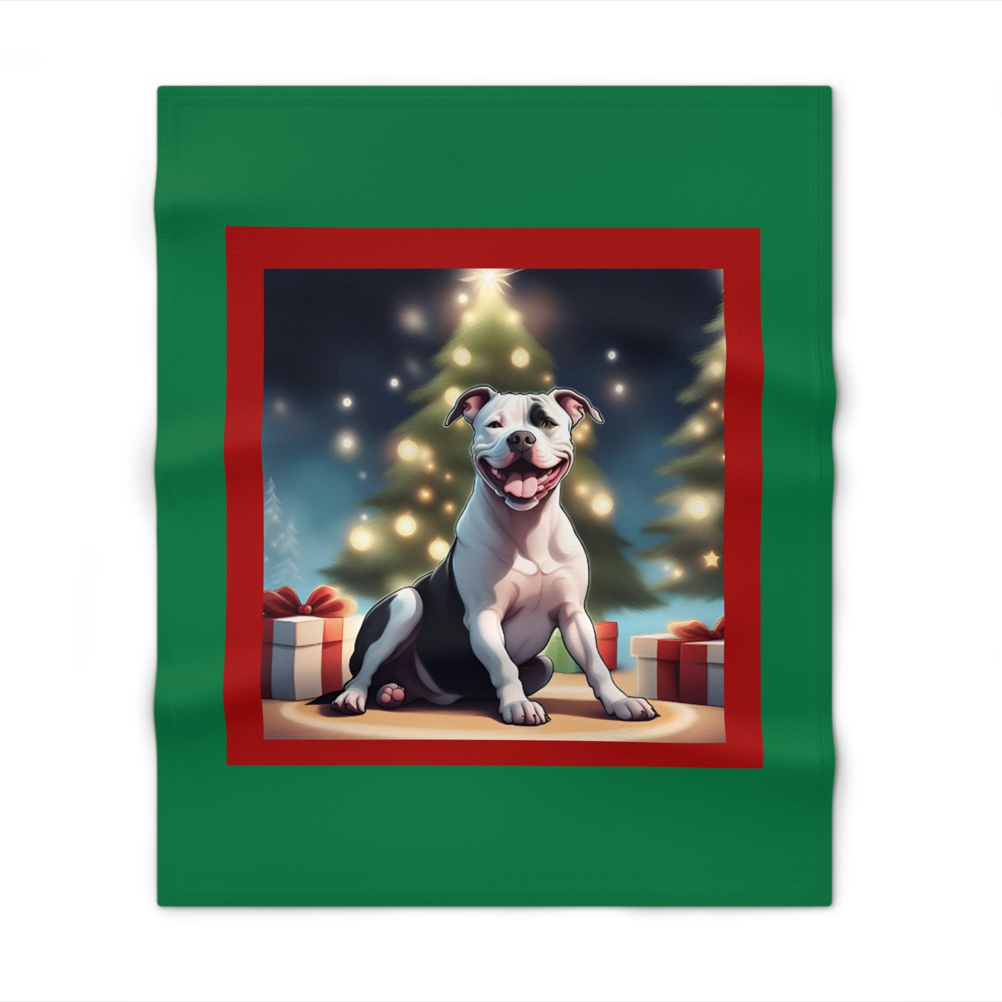 Pit Bull Holiday Throw Blanket