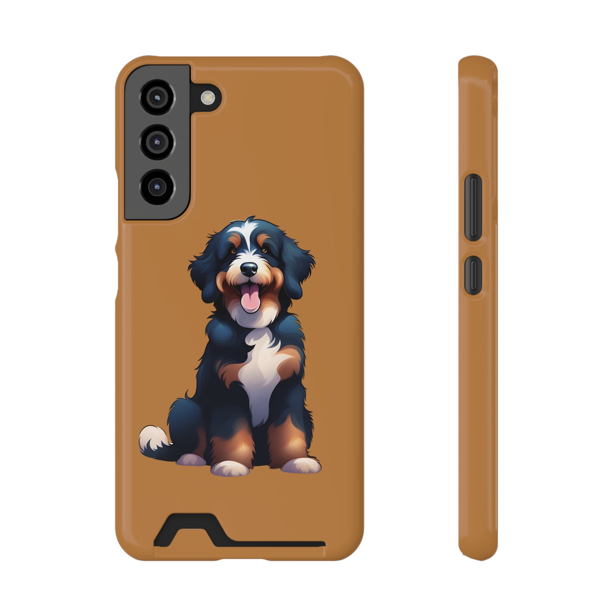 Bernie doodle Phone Case with Card Holder
