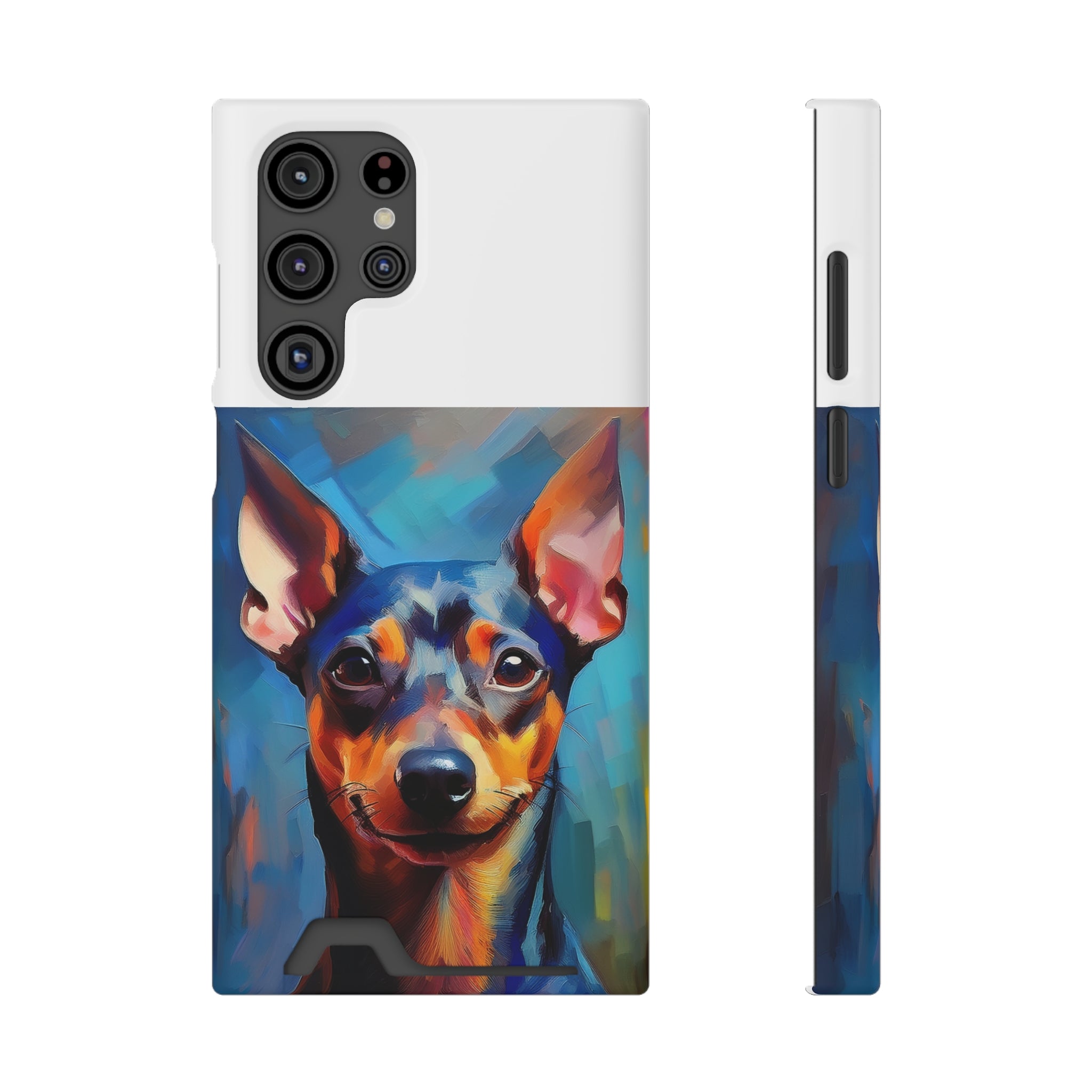 Miniature Pincher Phone Case with Card Holder