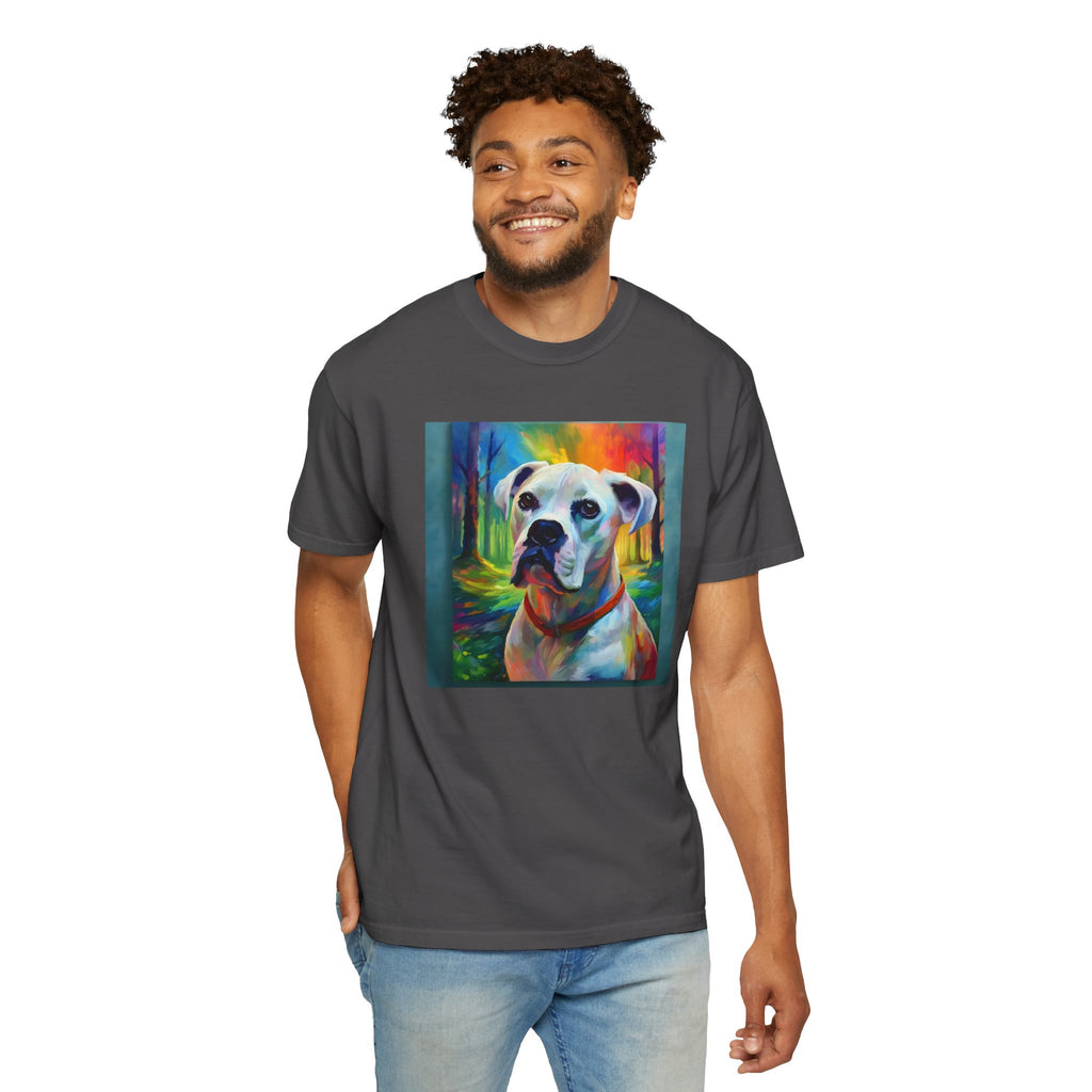 Boxer Rainbow Sky Unisex Garment-Dyed T-shirt