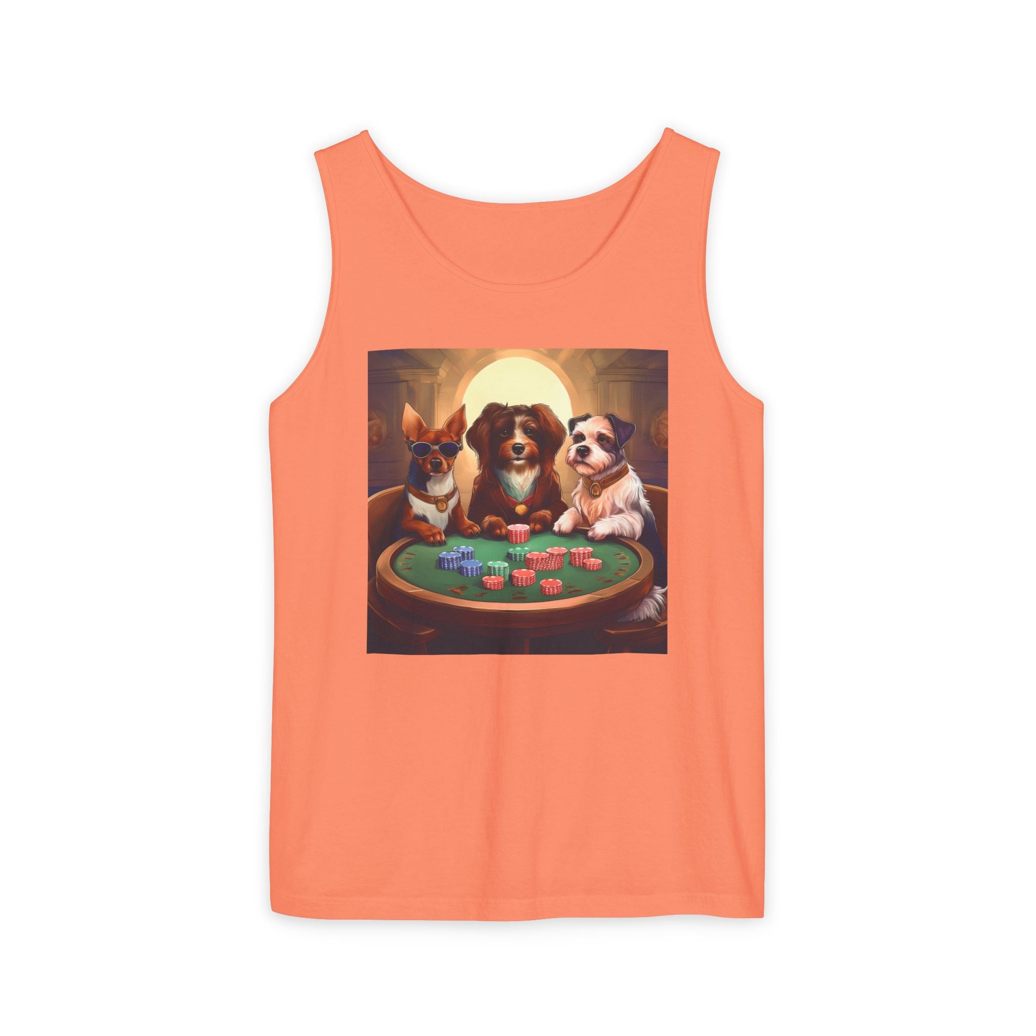 Puppy Poker Unisex Tank Top