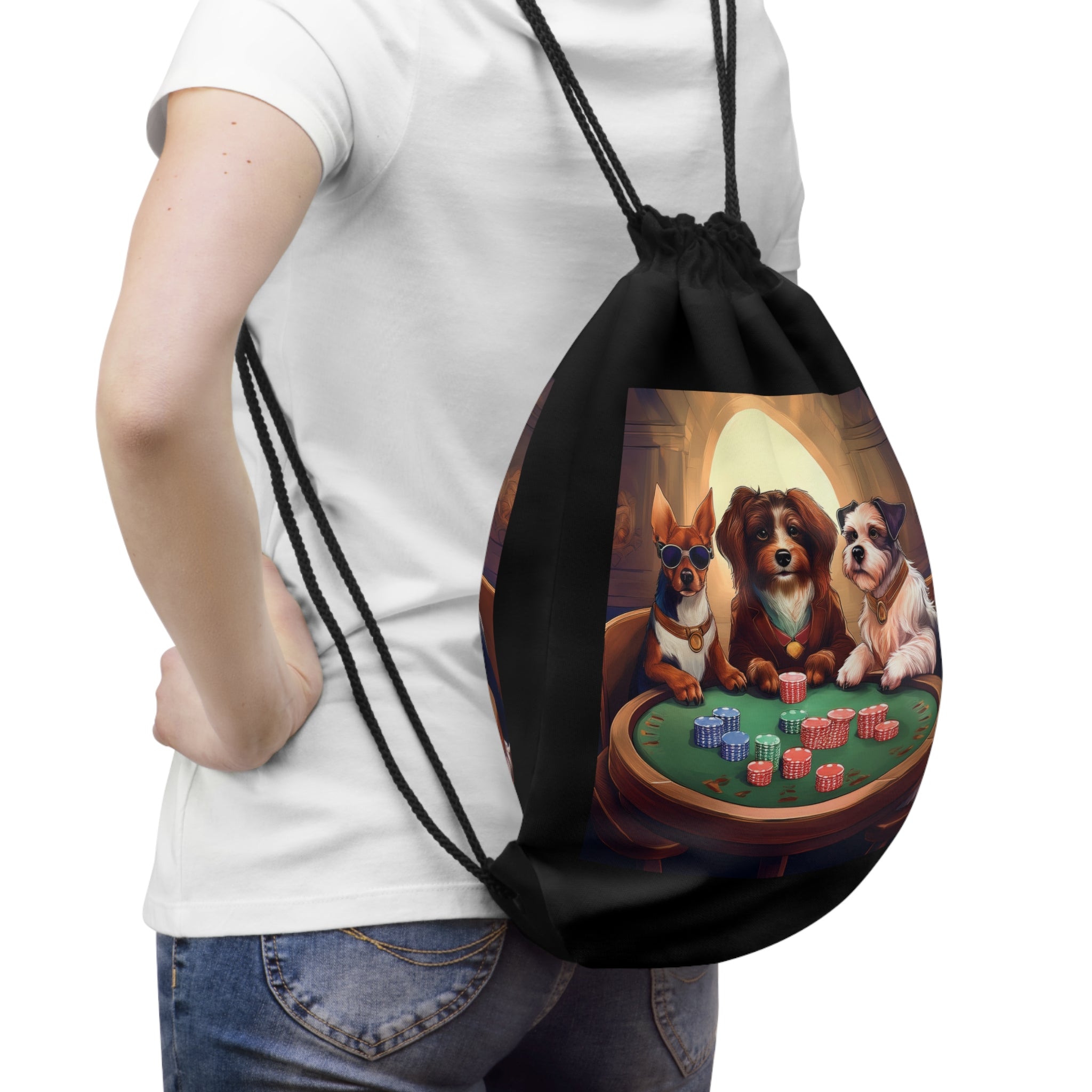 Miniature Pinscher Drawstring Bag