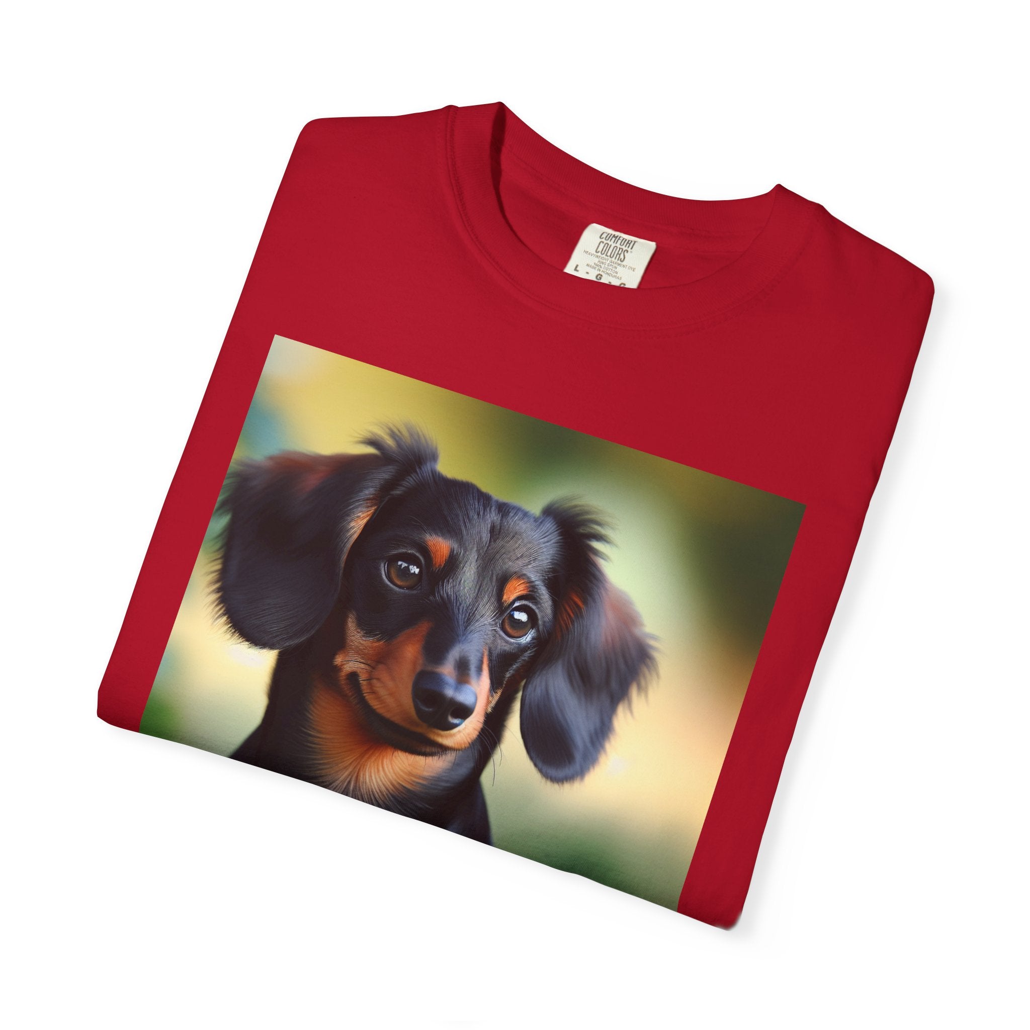 Black/Brown Dachshund Unisex Garment-Dyed T-shirt