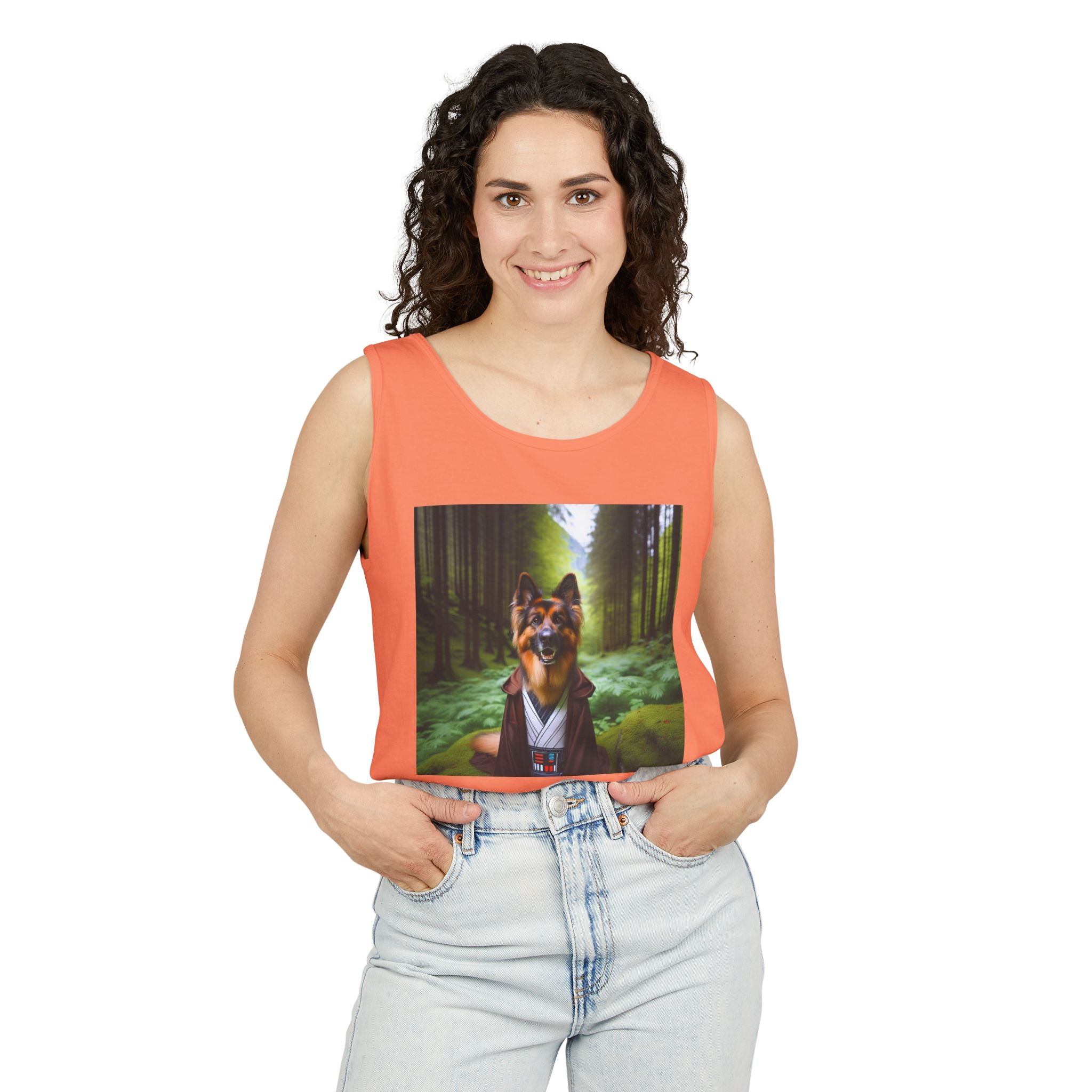 German Shepherd Forest Knight Unisex Tank Top