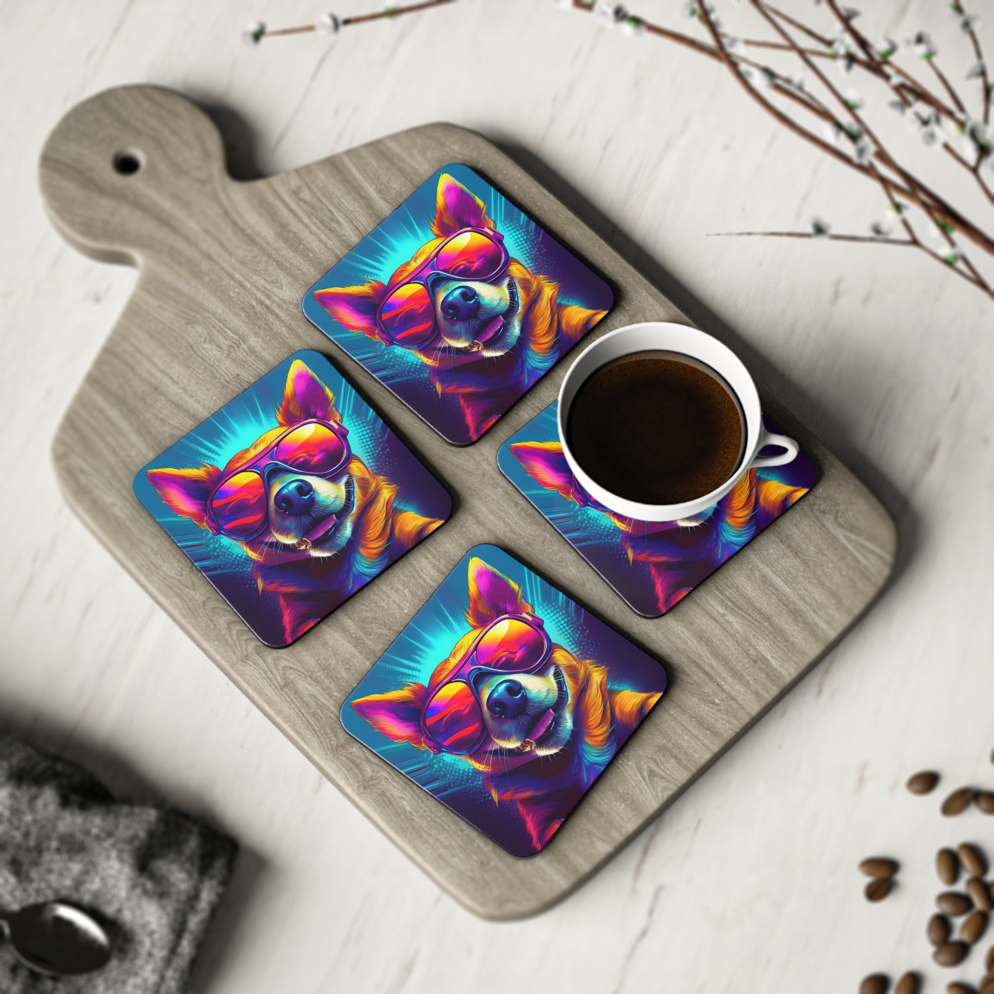 Chihuahua Cool Sunglasses Coasters