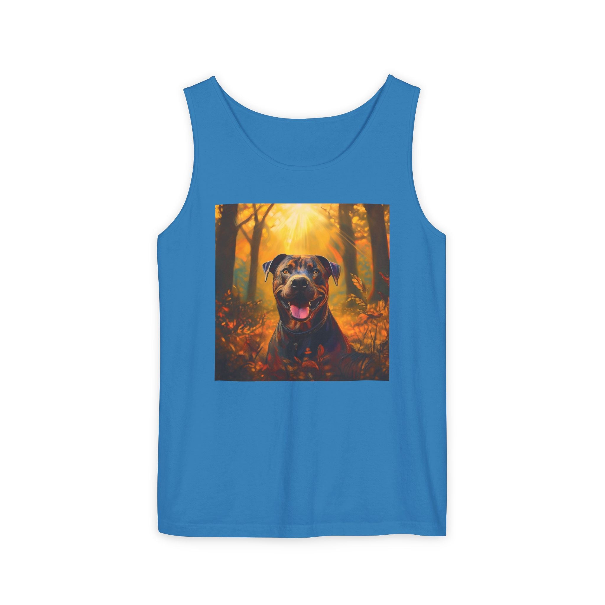 Pit Bull Brindle Autumn Unisex Tank Top