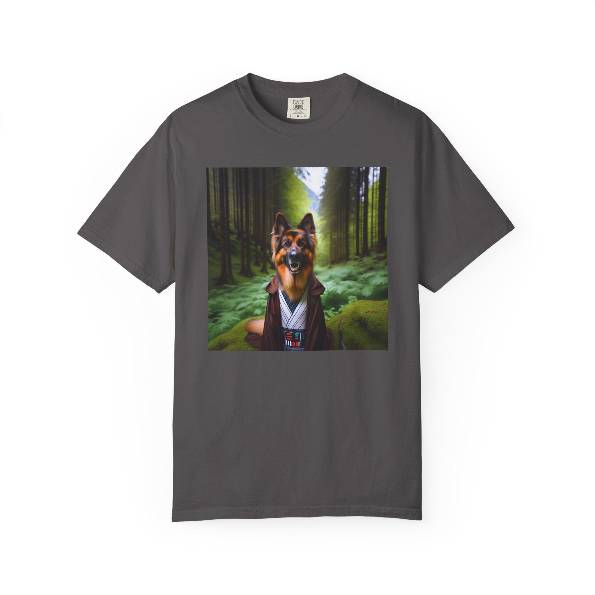 German Shepherd Forest Knight Unisex Garment-Dyed T-shirt