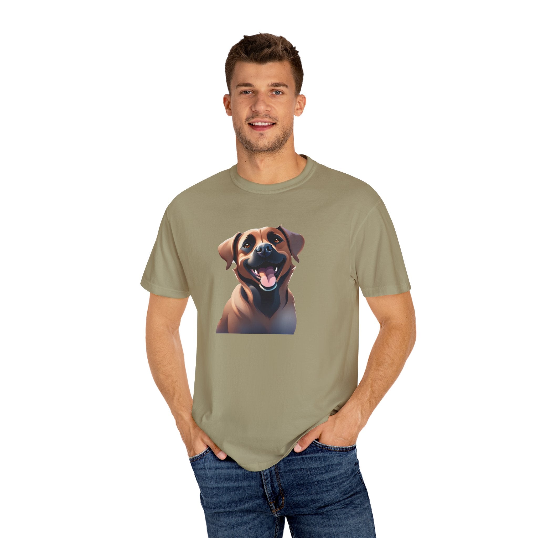 Black Mouth Cur Garment-Dyed T-shirt