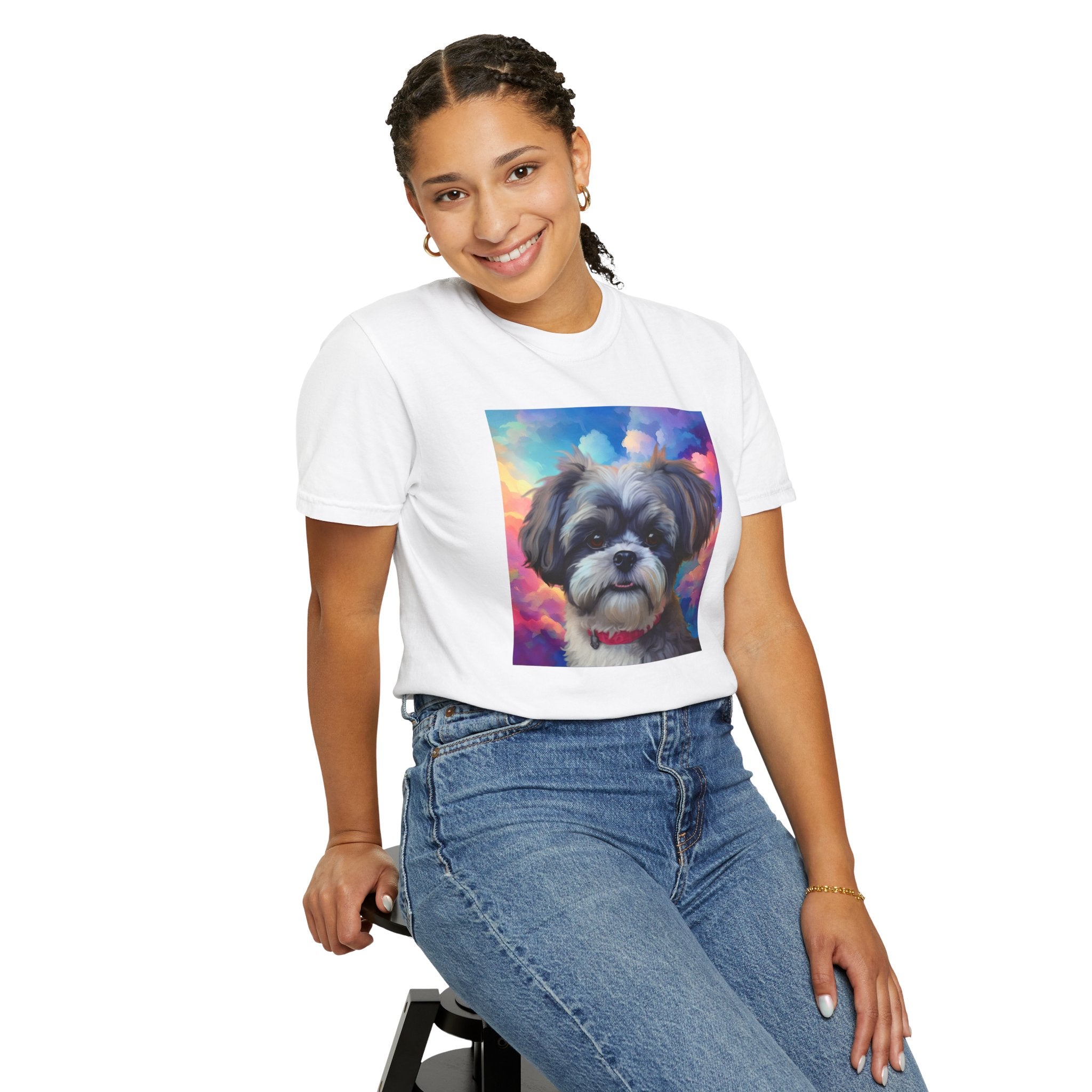 Shih Tzu Unisex Garment-Dyed T-shirt