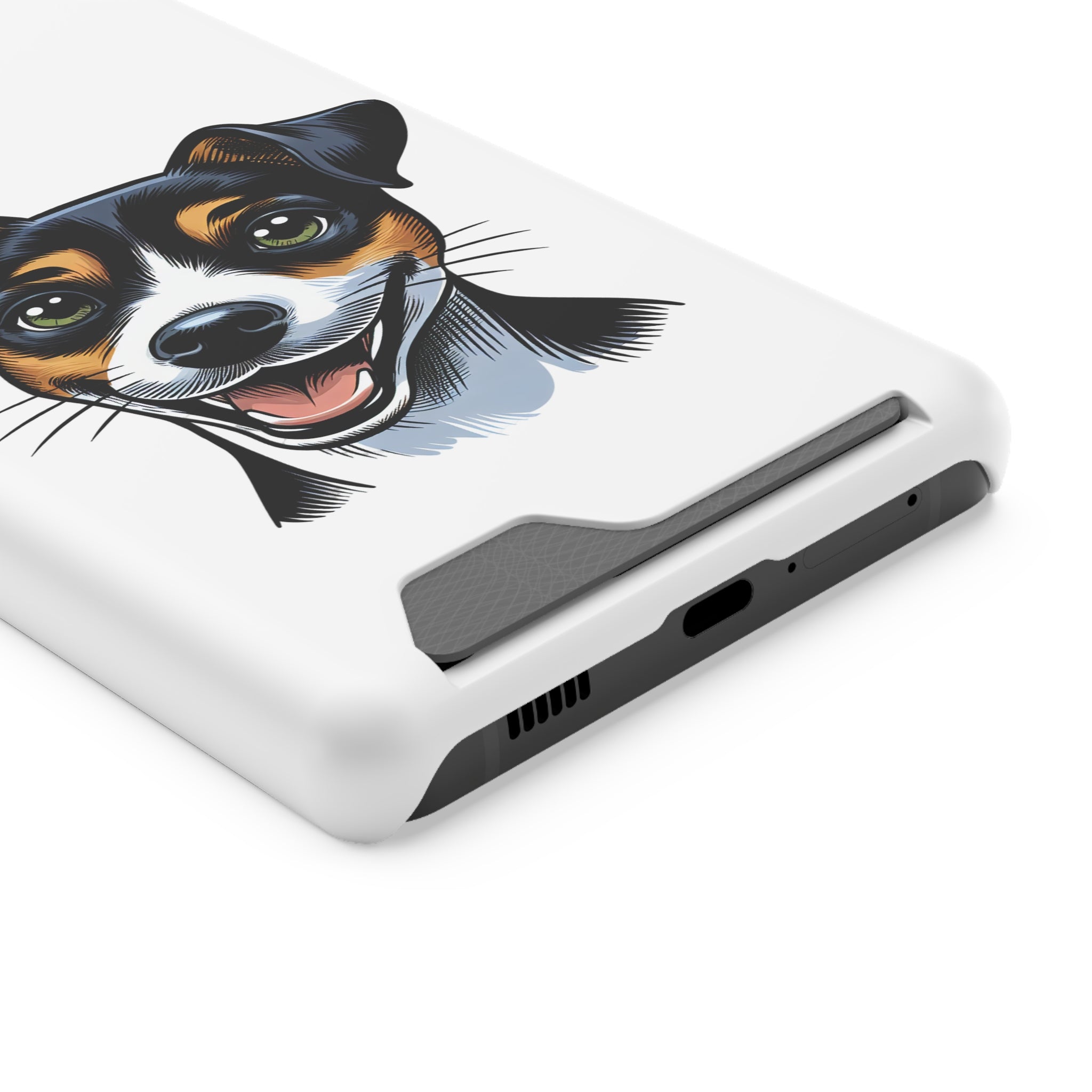 Jack Russel Phone Case with Card Holder