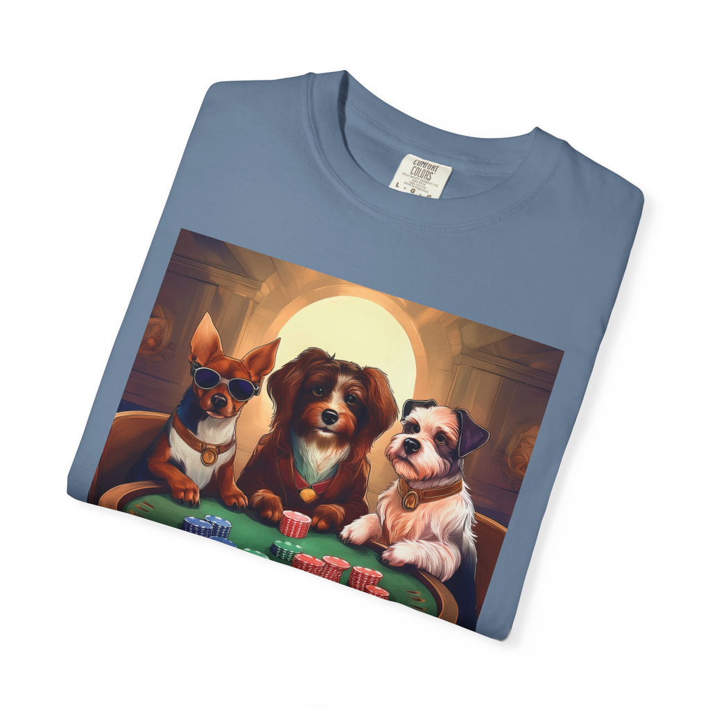Puppy Poker Unisex Garment-Dyed T-shirt