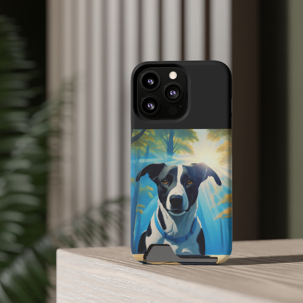 Coonhound Forest Phone Case with Card Holder