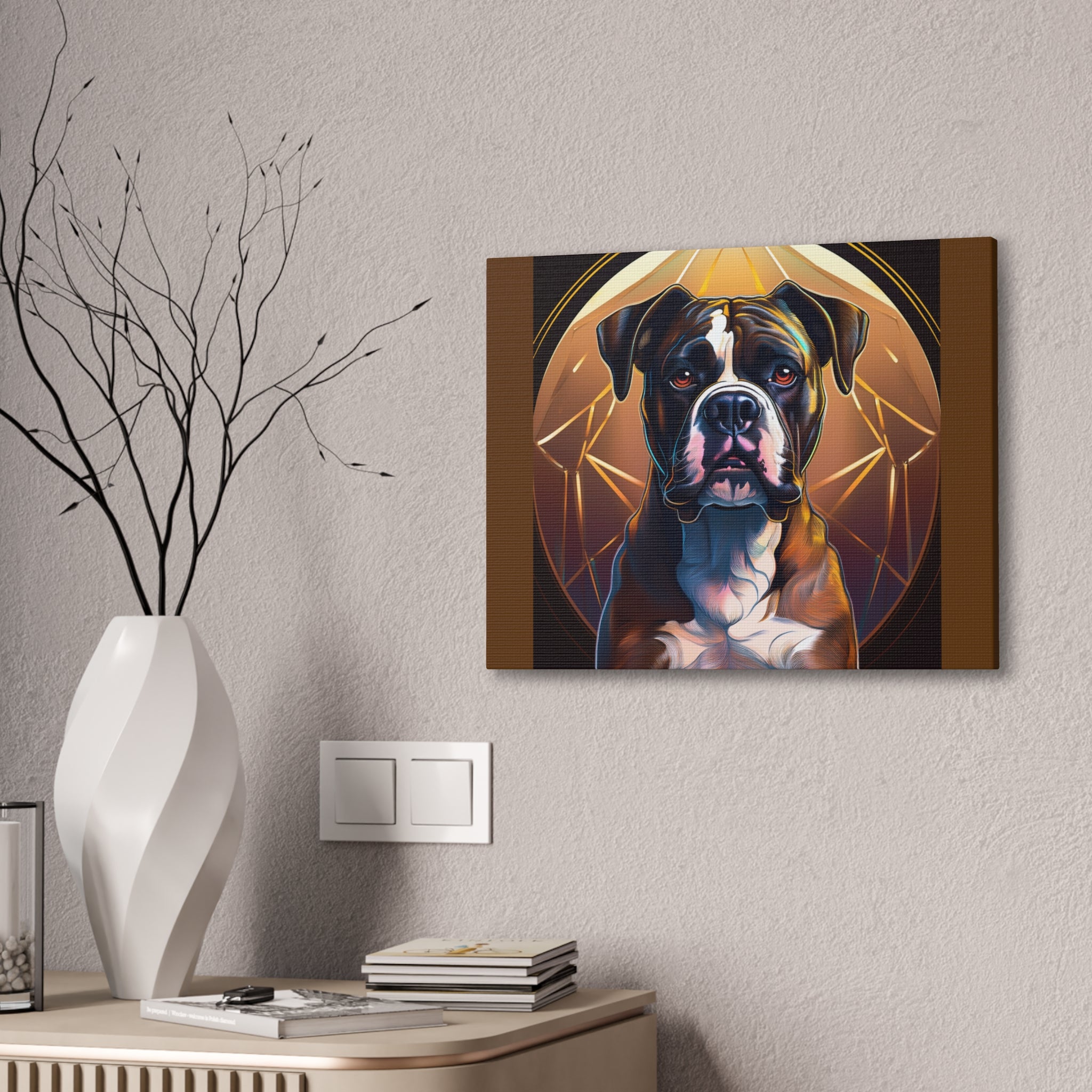 Brindle Gold Canvas Painting