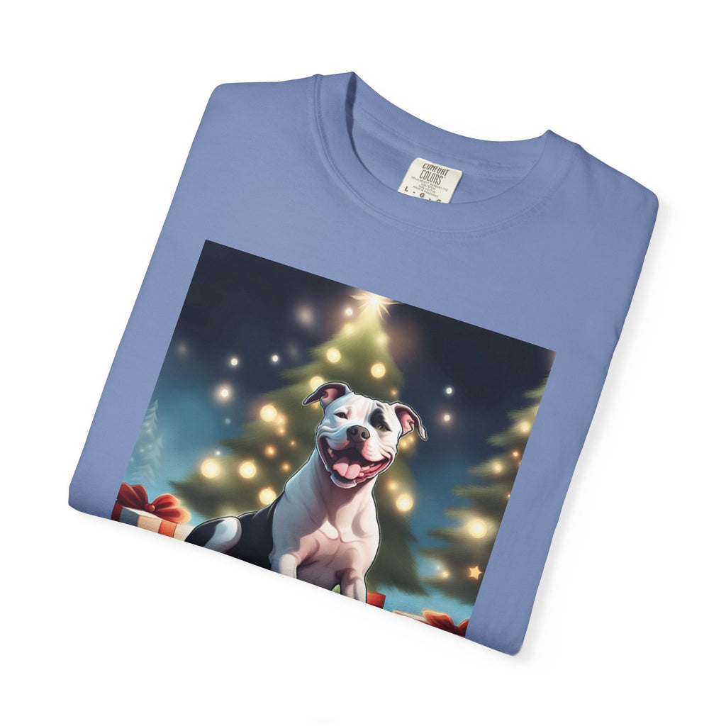 Pit Bull Holiday Unisex Garment-Dyed T-shirt