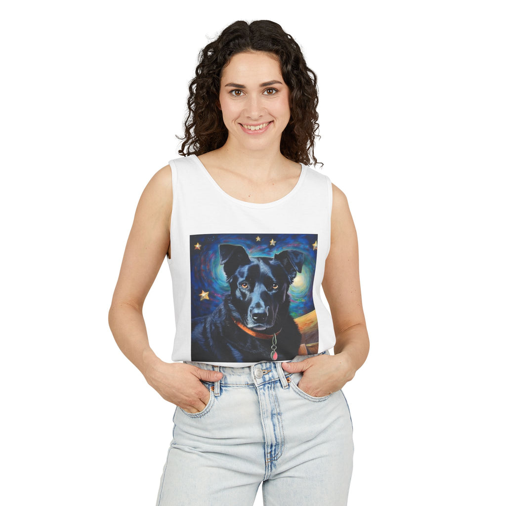 Black Shepherd Lab Stary Night Unisex Tank Top